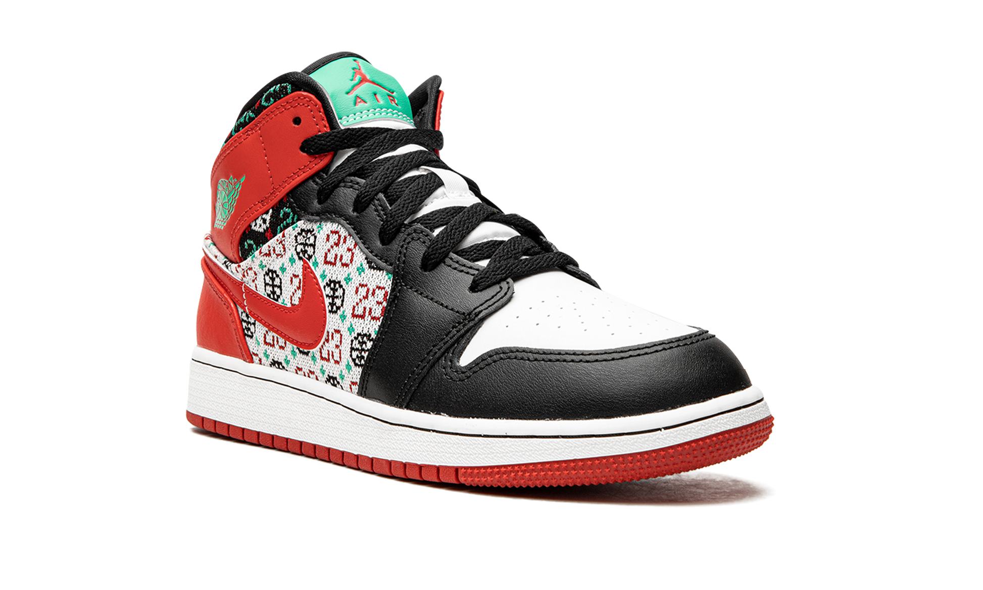 Jordan 1 Mid GS "Ugly Christmas Sweater"