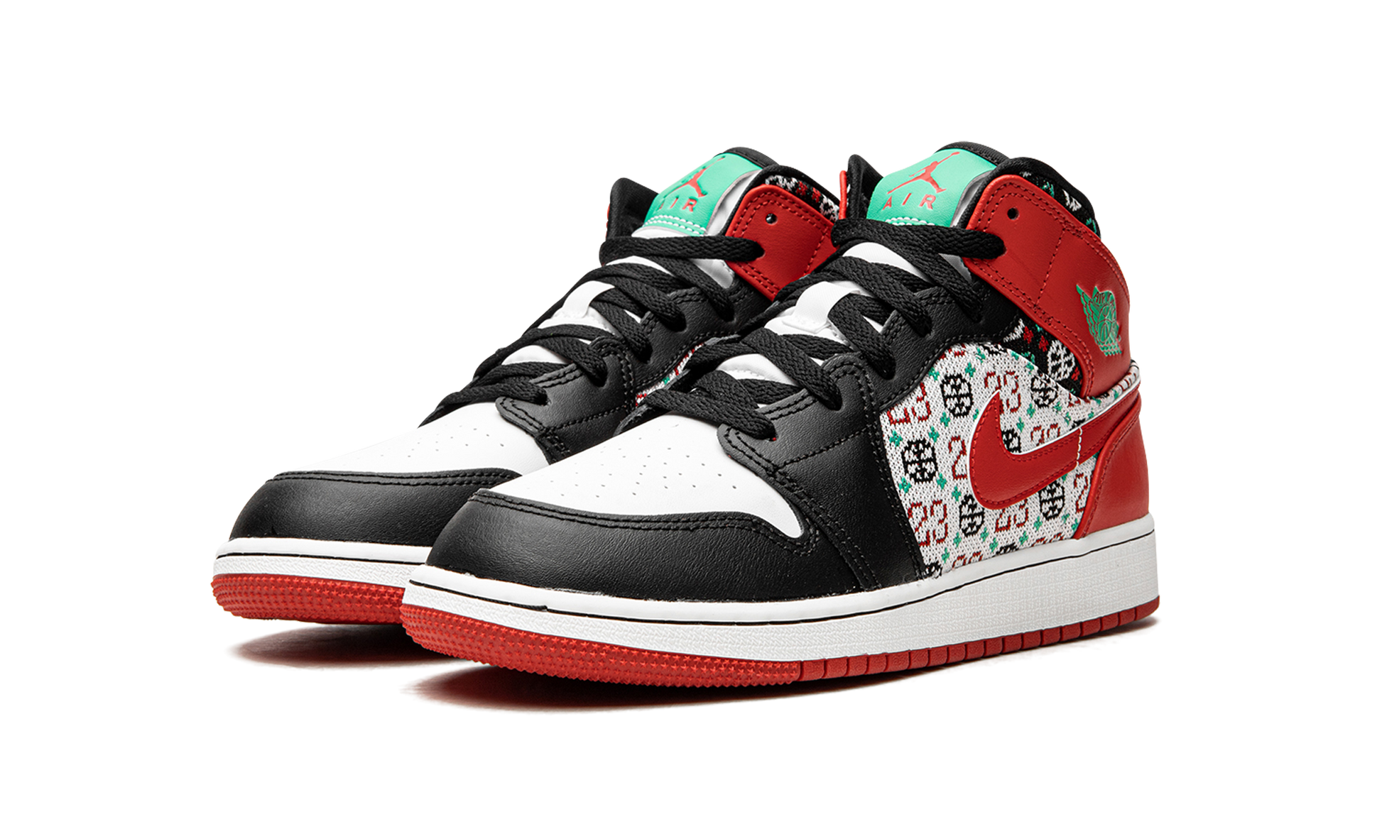 Jordan 1 Mid GS "Ugly Christmas Sweater"