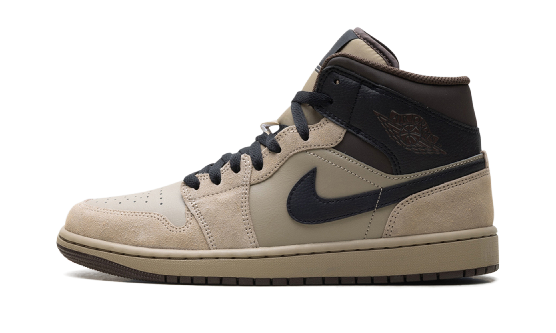 Jordan 1 Mid "Khaki Baroque Brown"