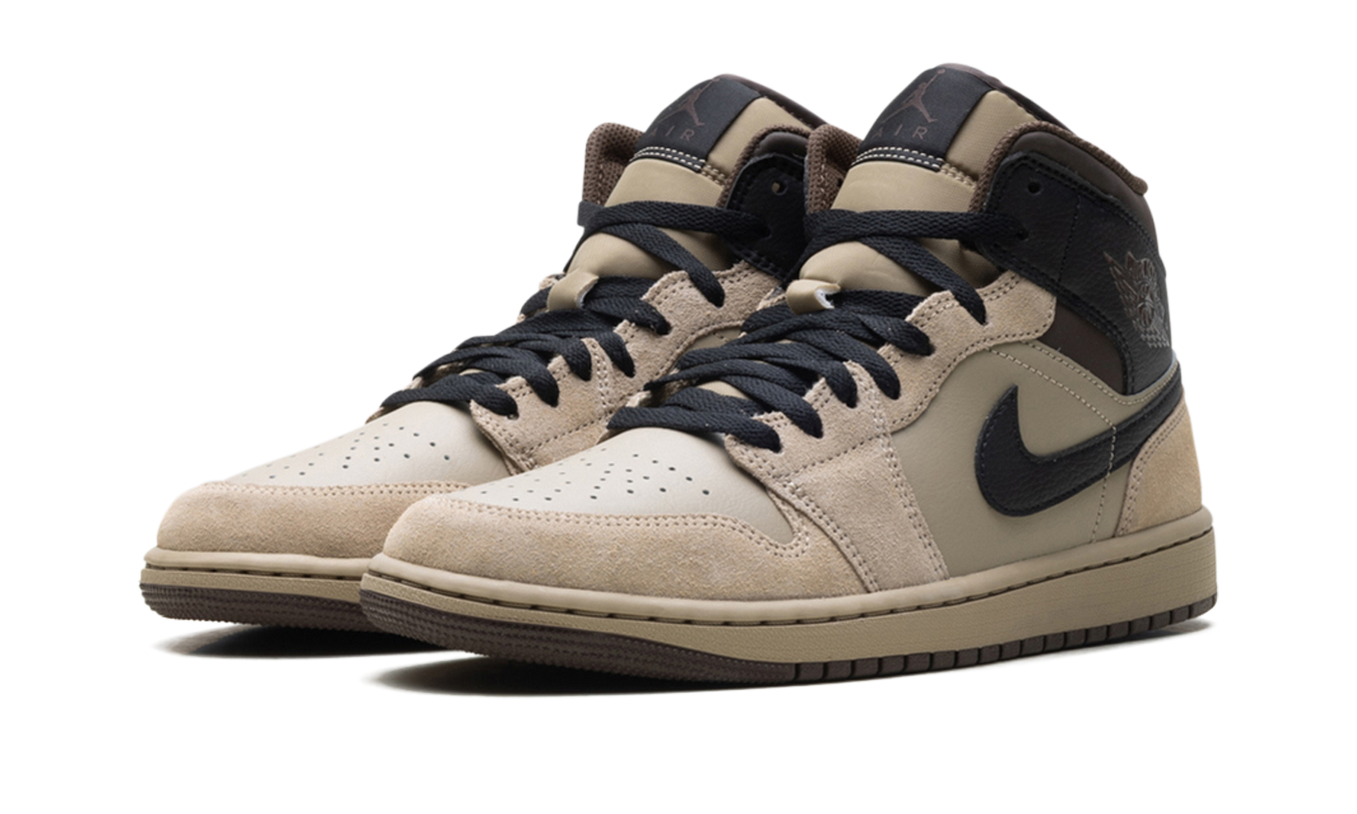 Jordan 1 Mid "Khaki Baroque Brown"