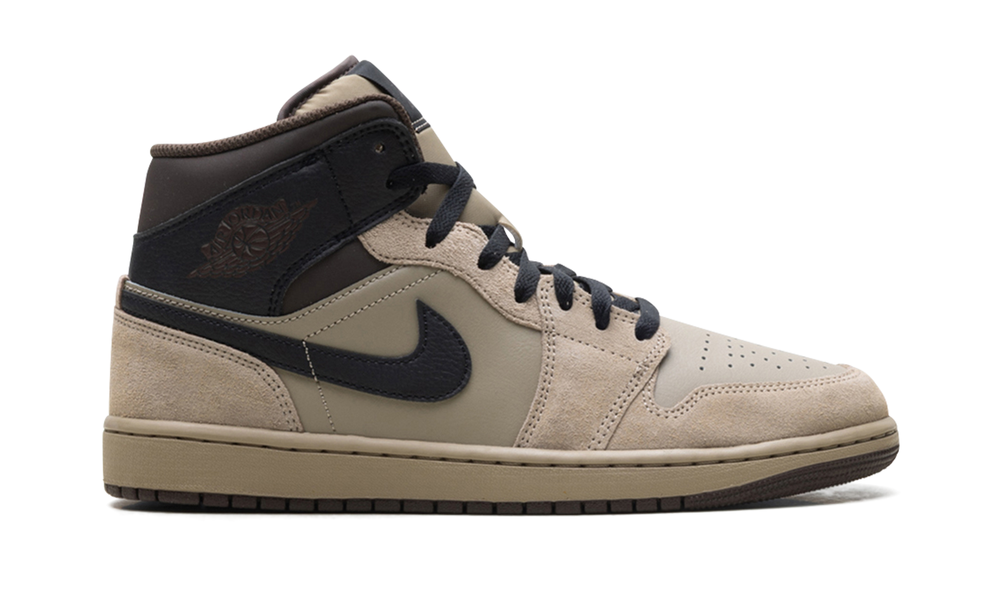 Jordan 1 Mid "Khaki Baroque Brown"