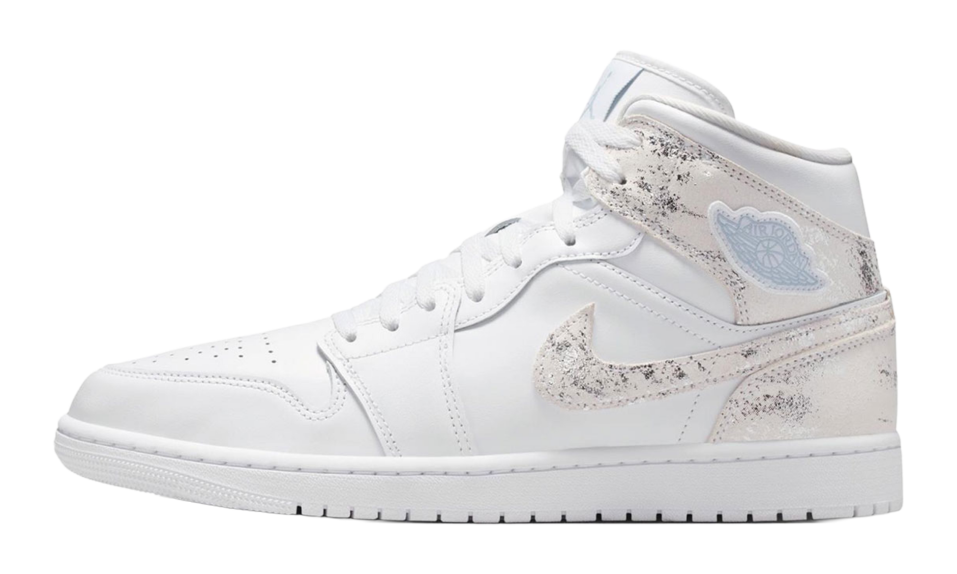 Jordan 1 Mid Se "Distressed White Field Silver"