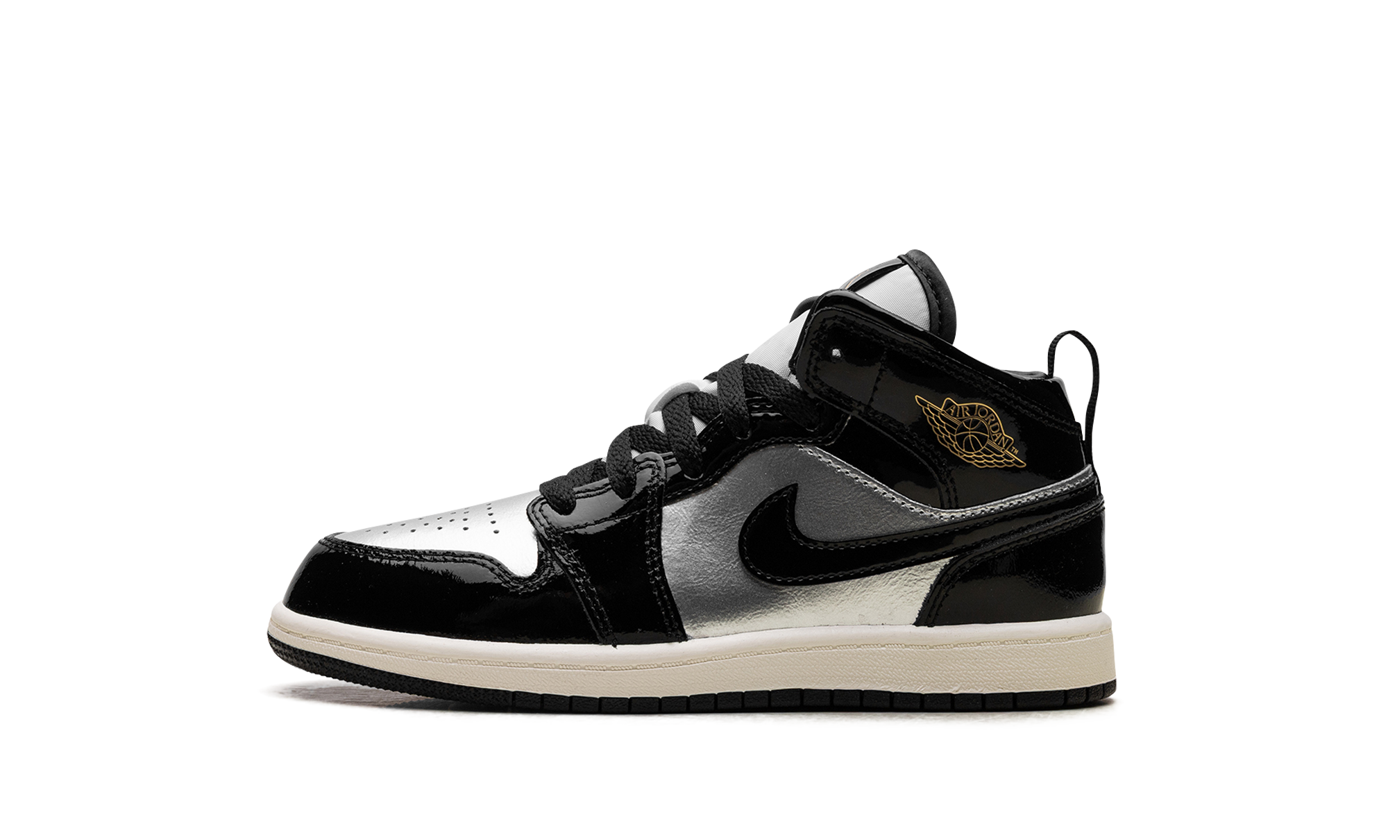 Jordan 1 Mid Se Ps "Black metallic silver sail metallic gold" FZ3937 001