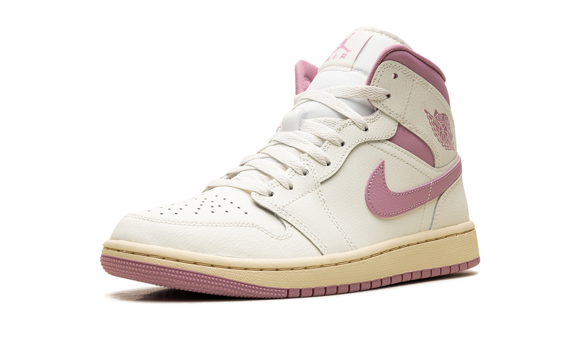 Jordan 1 Mid Women "Sail pink coconut milk" BQ6472 162