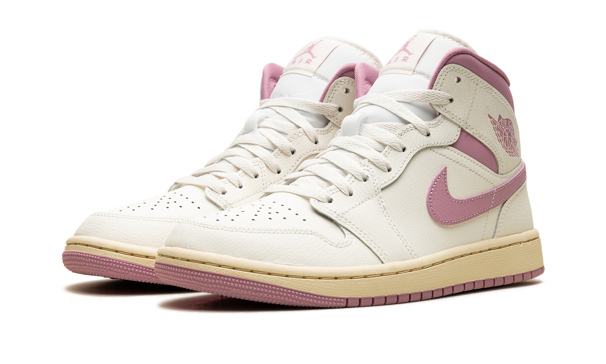 Jordan 1 Mid Women "Sail pink coconut milk" BQ6472 162
