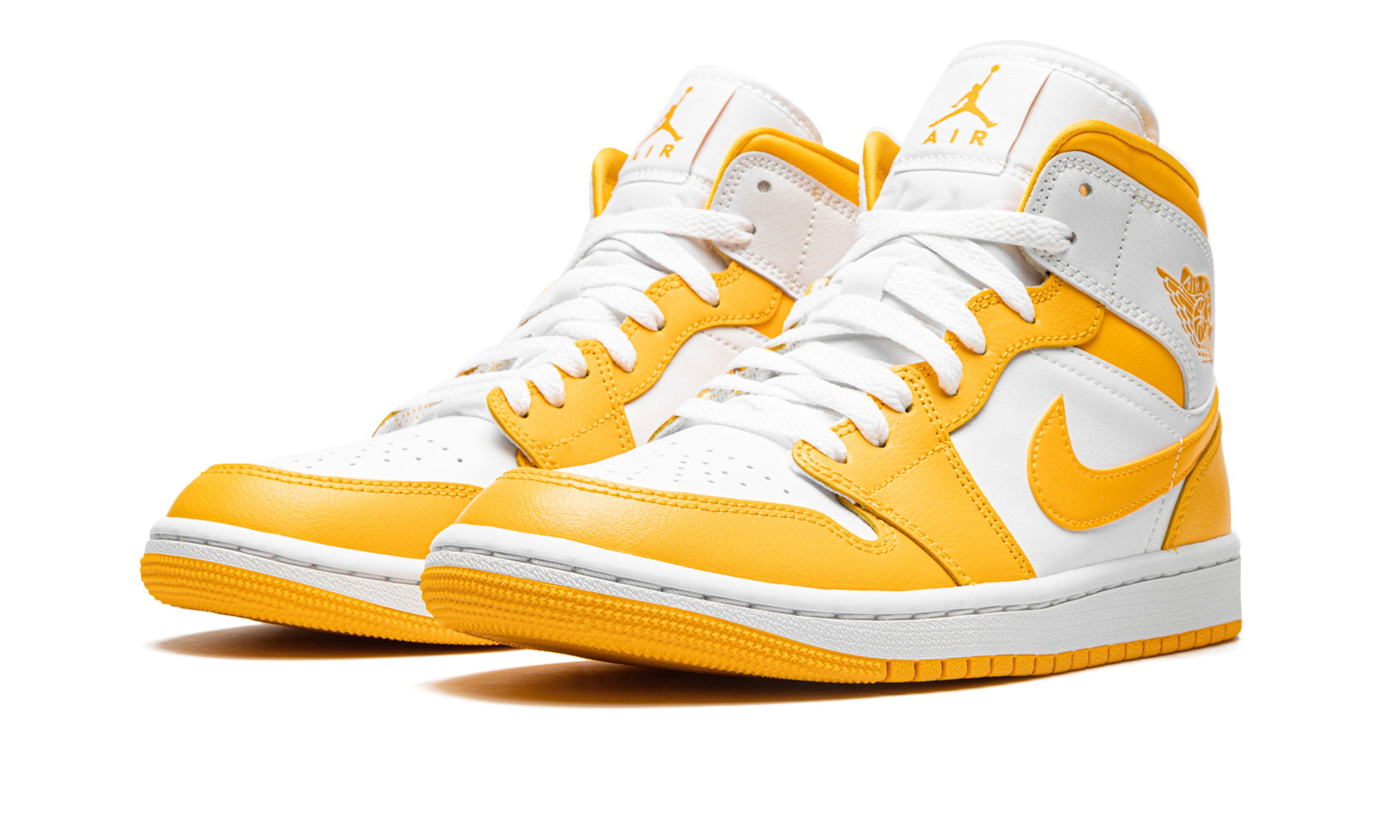 Jordan 1 Mid Women "White / university gold" BQ6472 117