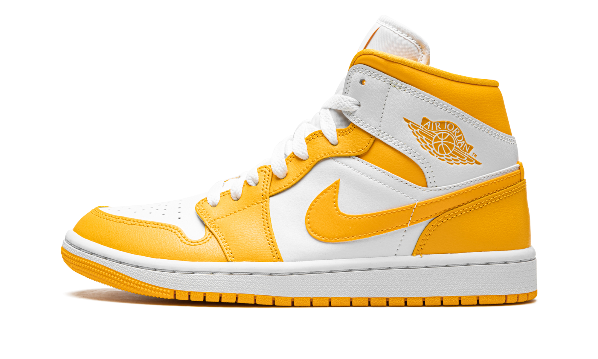 Jordan 1 Mid Women "White / university gold" BQ6472 117