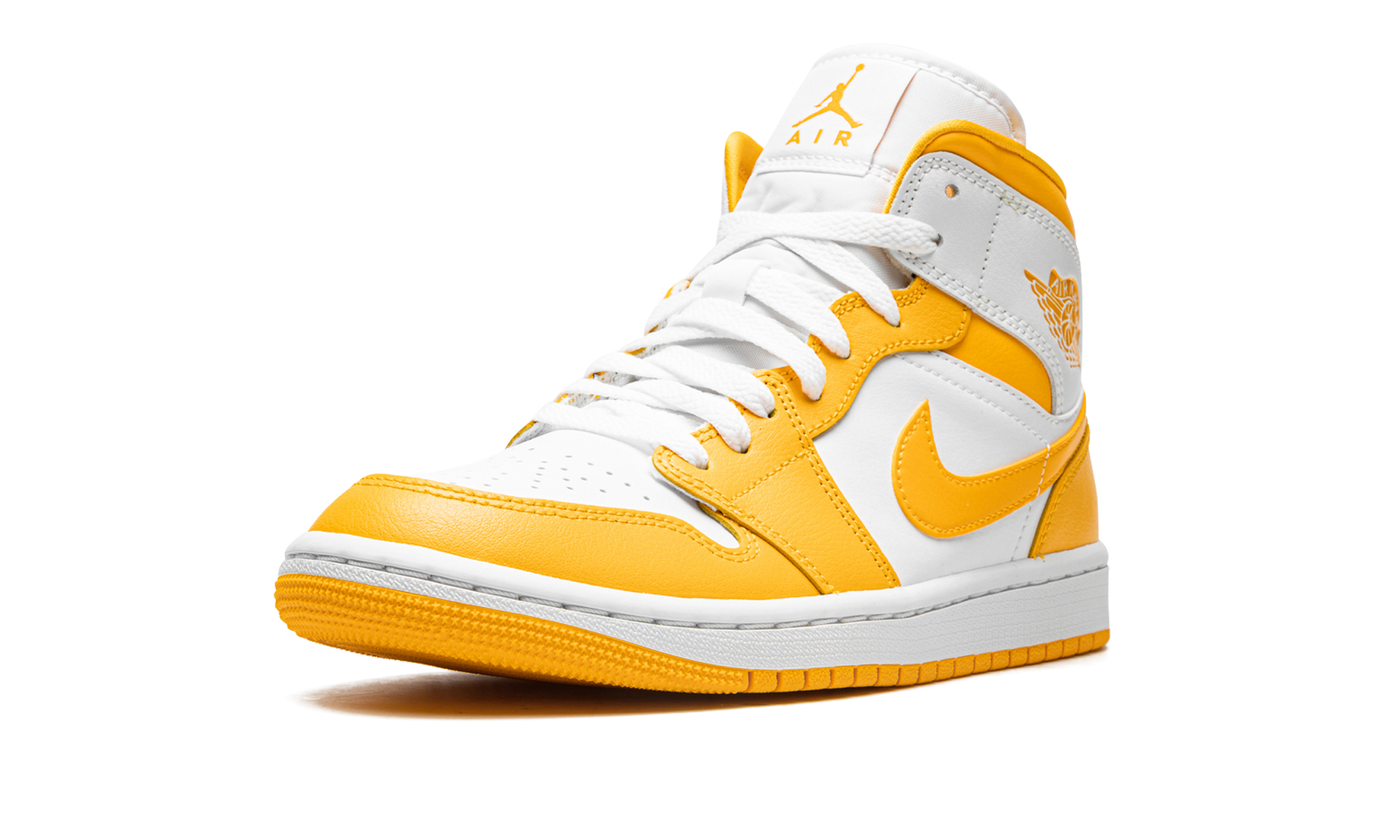 Jordan 1 Mid Women "White / university gold" BQ6472 117