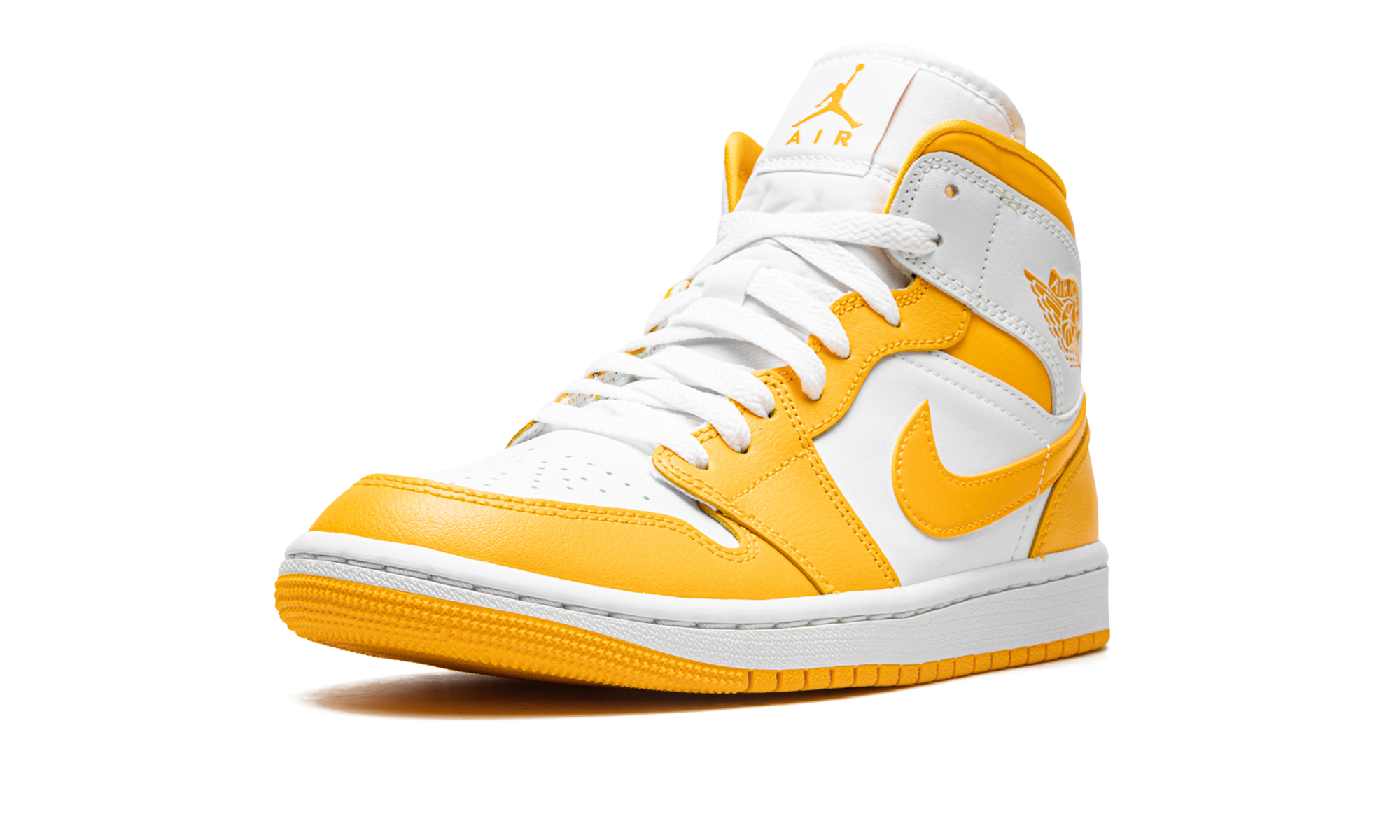 Jordan 1 Mid Women "White / university gold" BQ6472 117