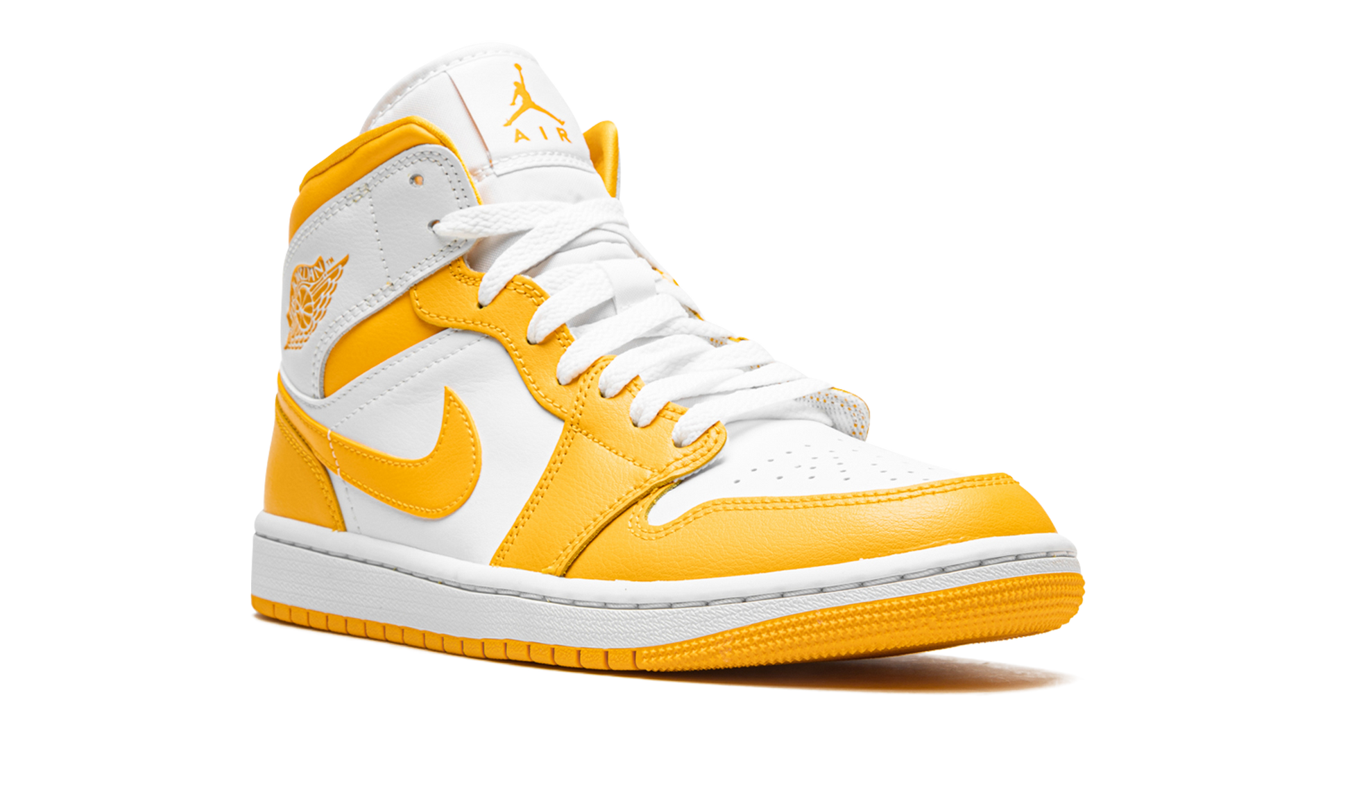 Jordan 1 Mid Women "White / university gold" BQ6472 117