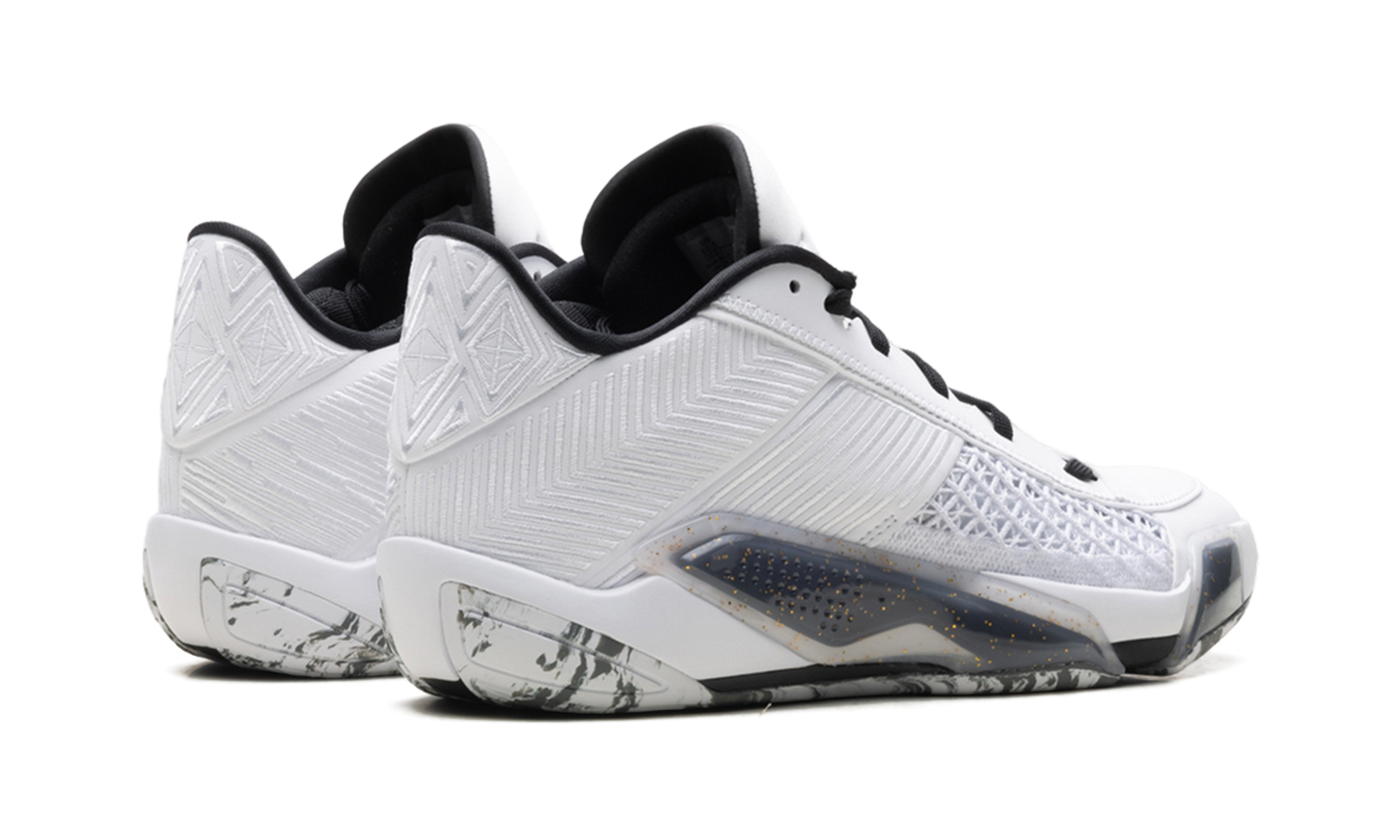 Jordan 38 Low "White metallic gold black" FD2326 107