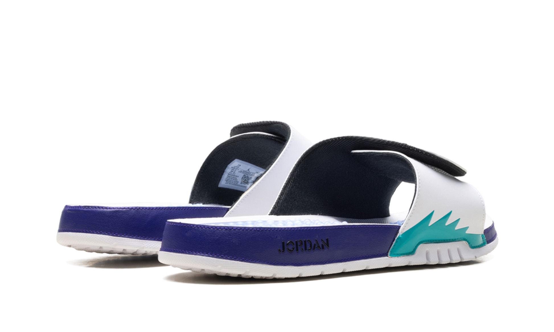 Jordan Hydro 5 RETRO Slide "White New Emerald Grape Ice Black"