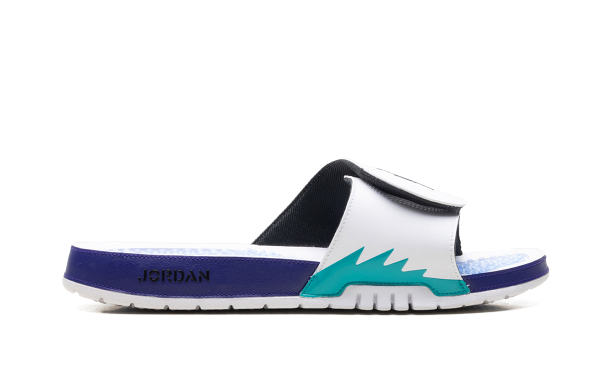 Jordan Hydro 5 RETRO Slide "White New Emerald Grape Ice Black"