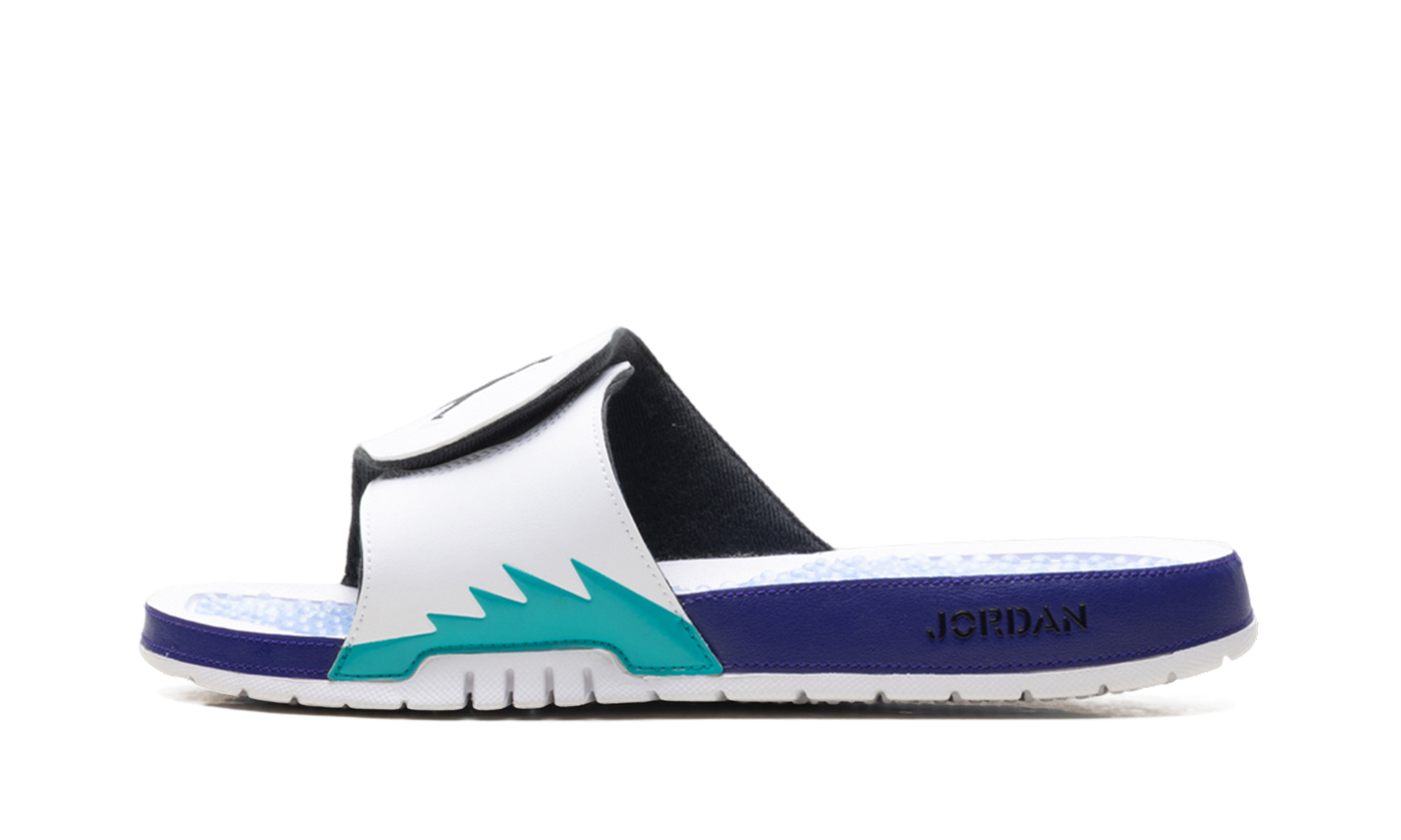 Jordan Hydro 5 RETRO Slide "White New Emerald Grape Ice Black"