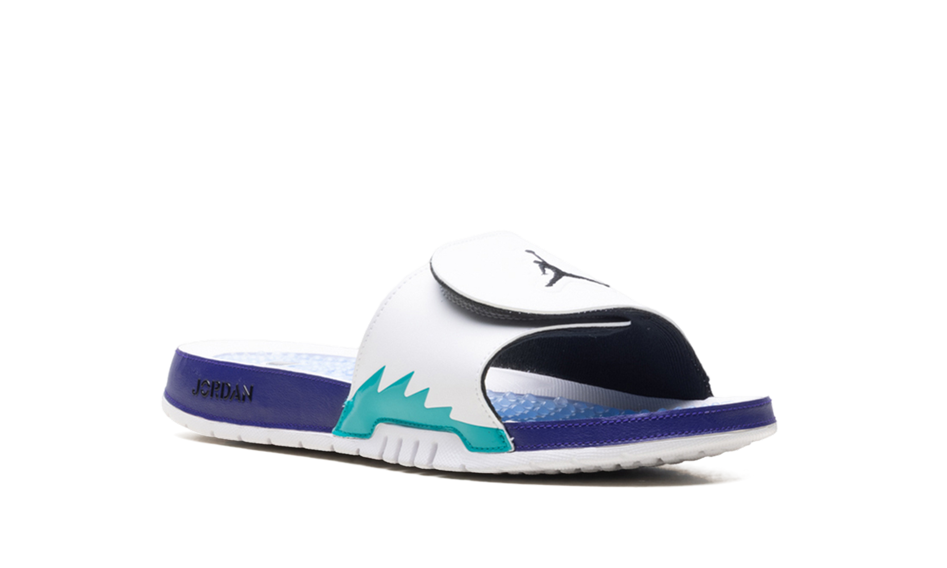 Jordan Hydro 5 RETRO Slide "White New Emerald Grape Ice Black"