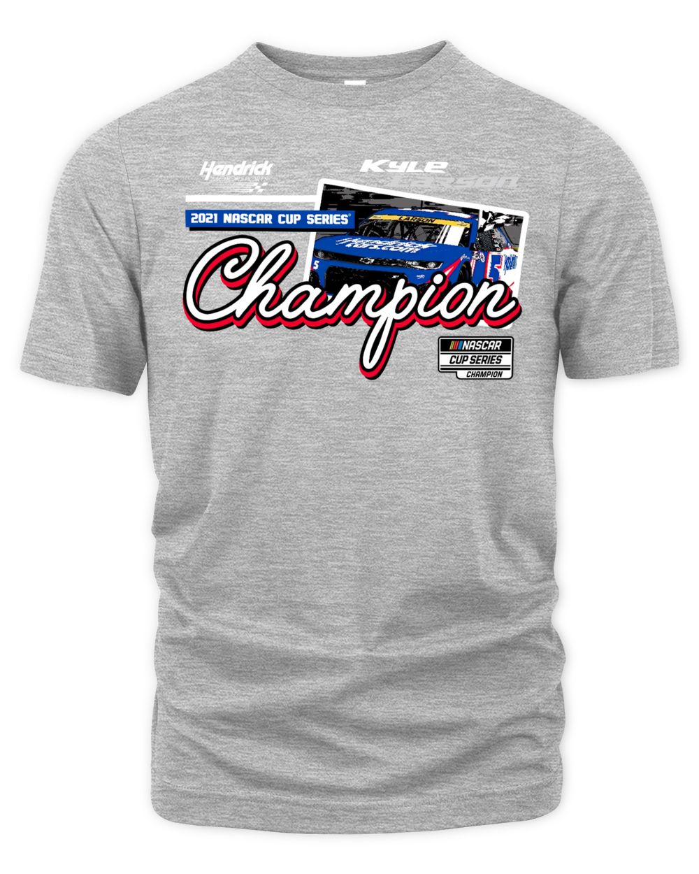 Kyle Larson Hendrick Motorsports Team Collection 2021 Cup Series Champion Vintage Car T-Shirt