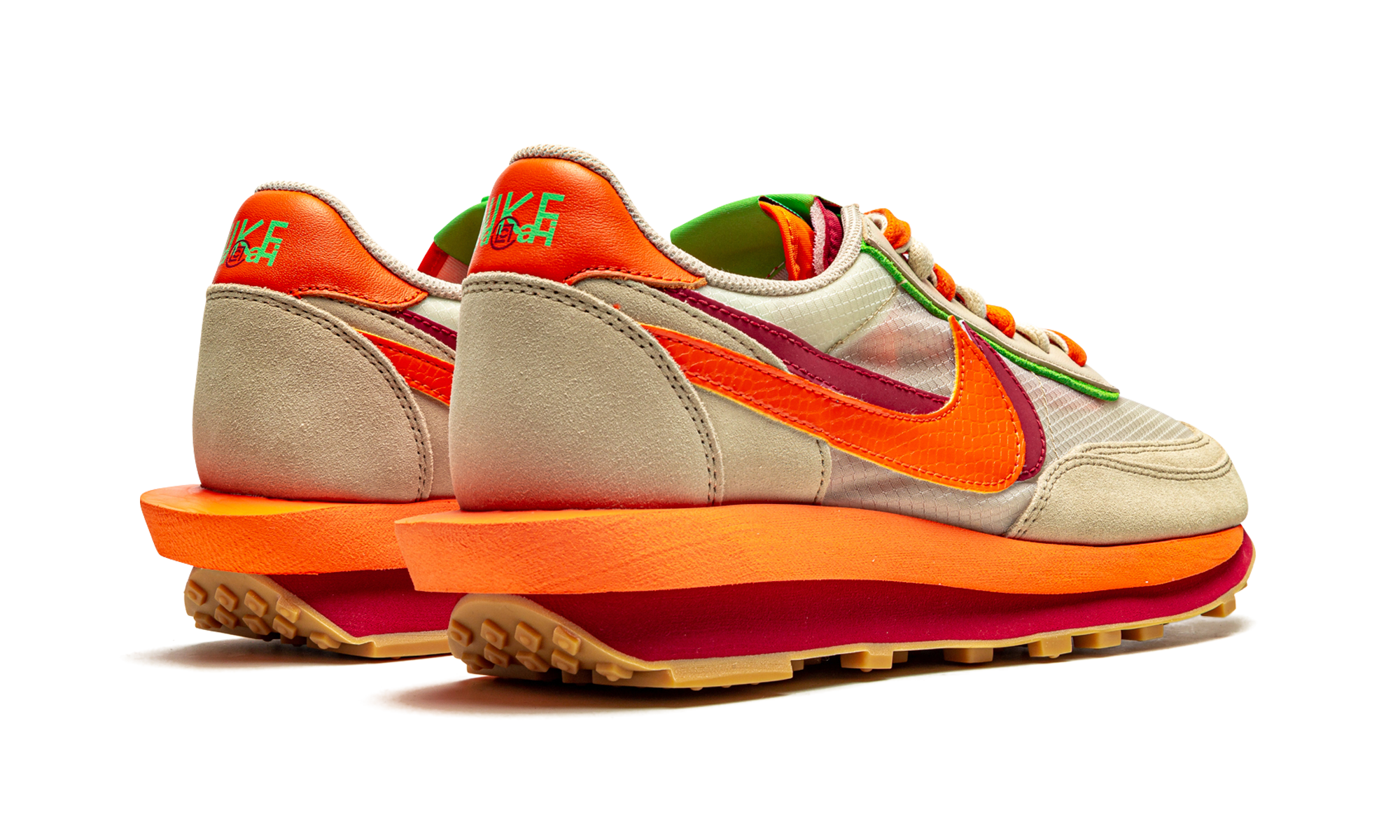 Ldwaffle "Sacai x clot - net orange blaze" DH1347 100