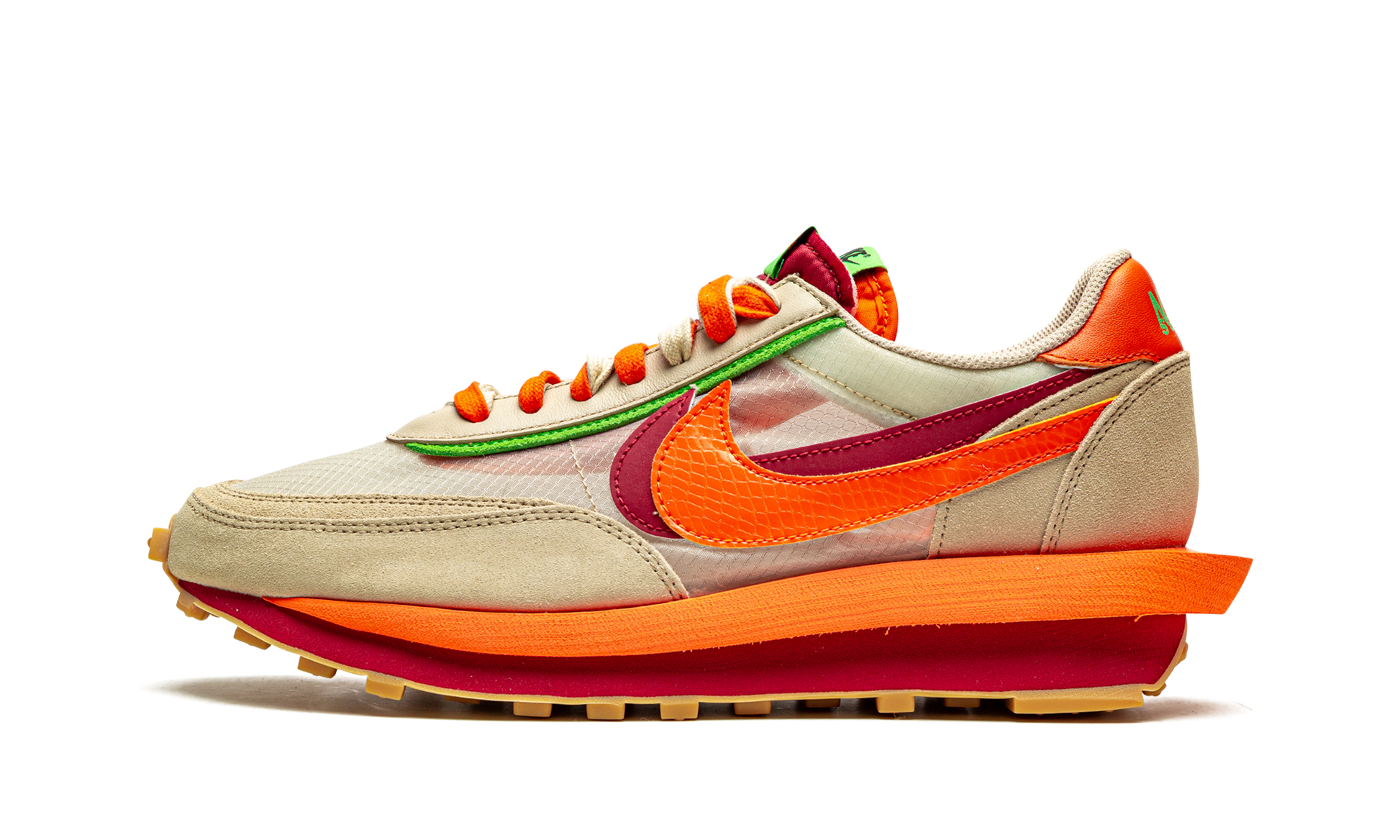 Ldwaffle "Sacai x clot - net orange blaze" DH1347 100