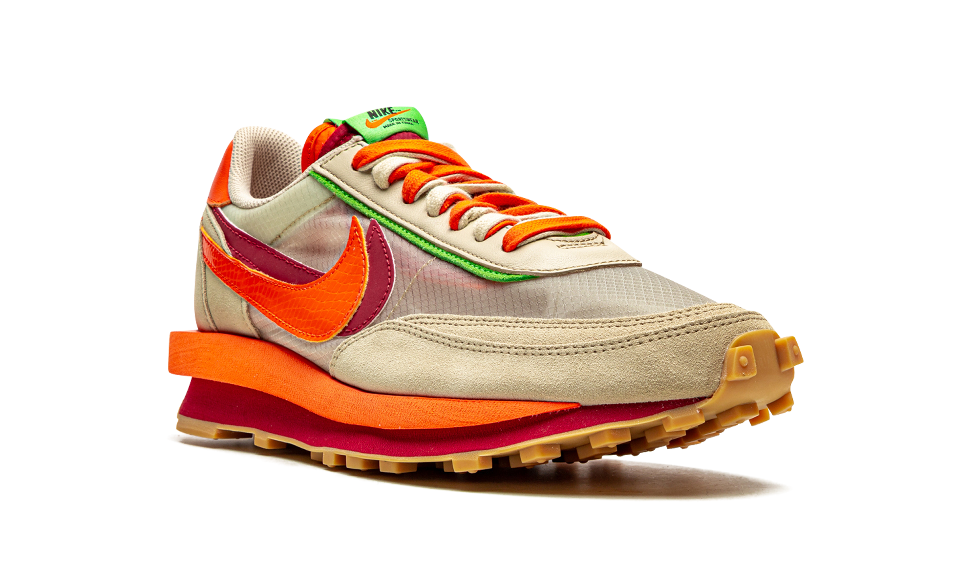 Ldwaffle "Sacai x clot - net orange blaze" DH1347 100