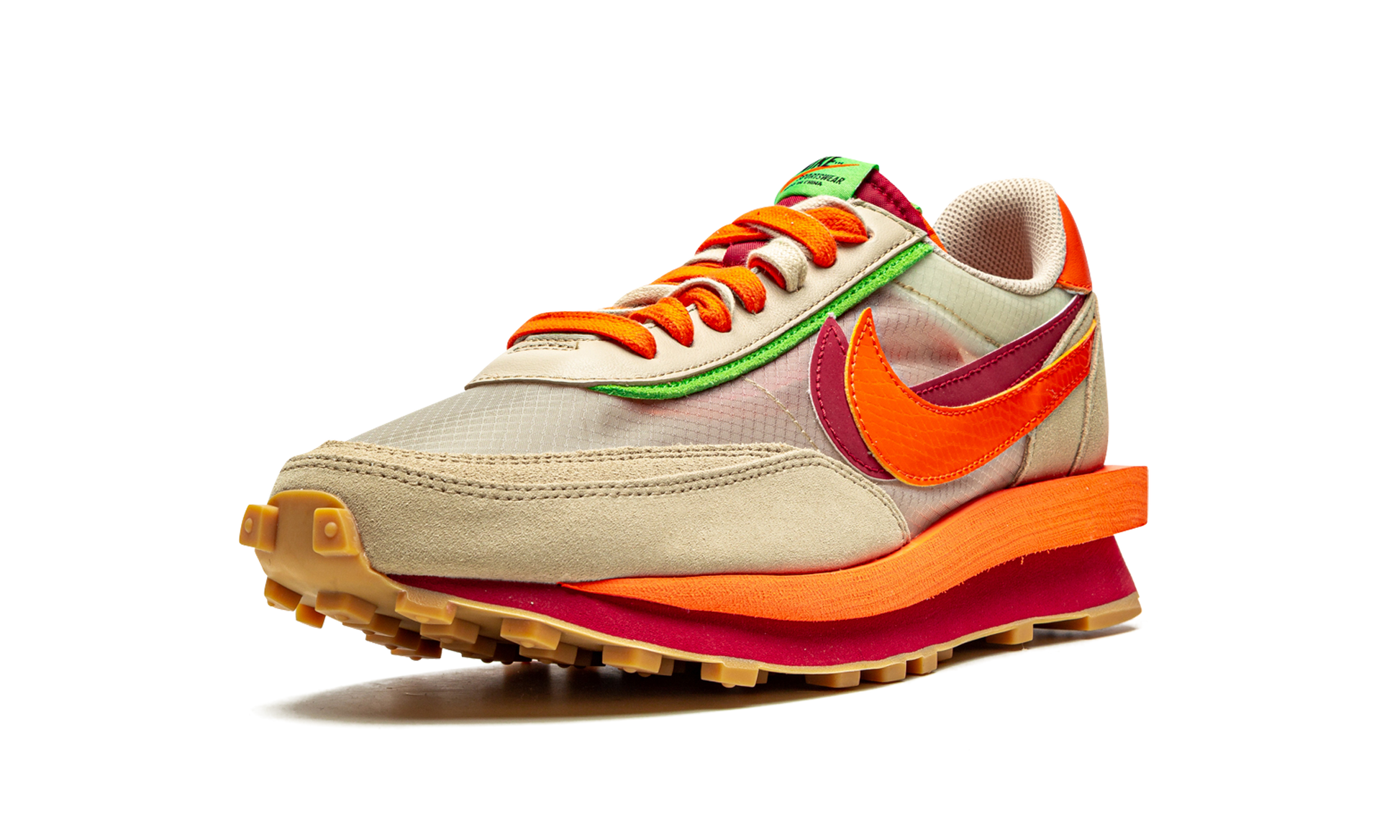 Ldwaffle "Sacai x clot - net orange blaze" DH1347 100