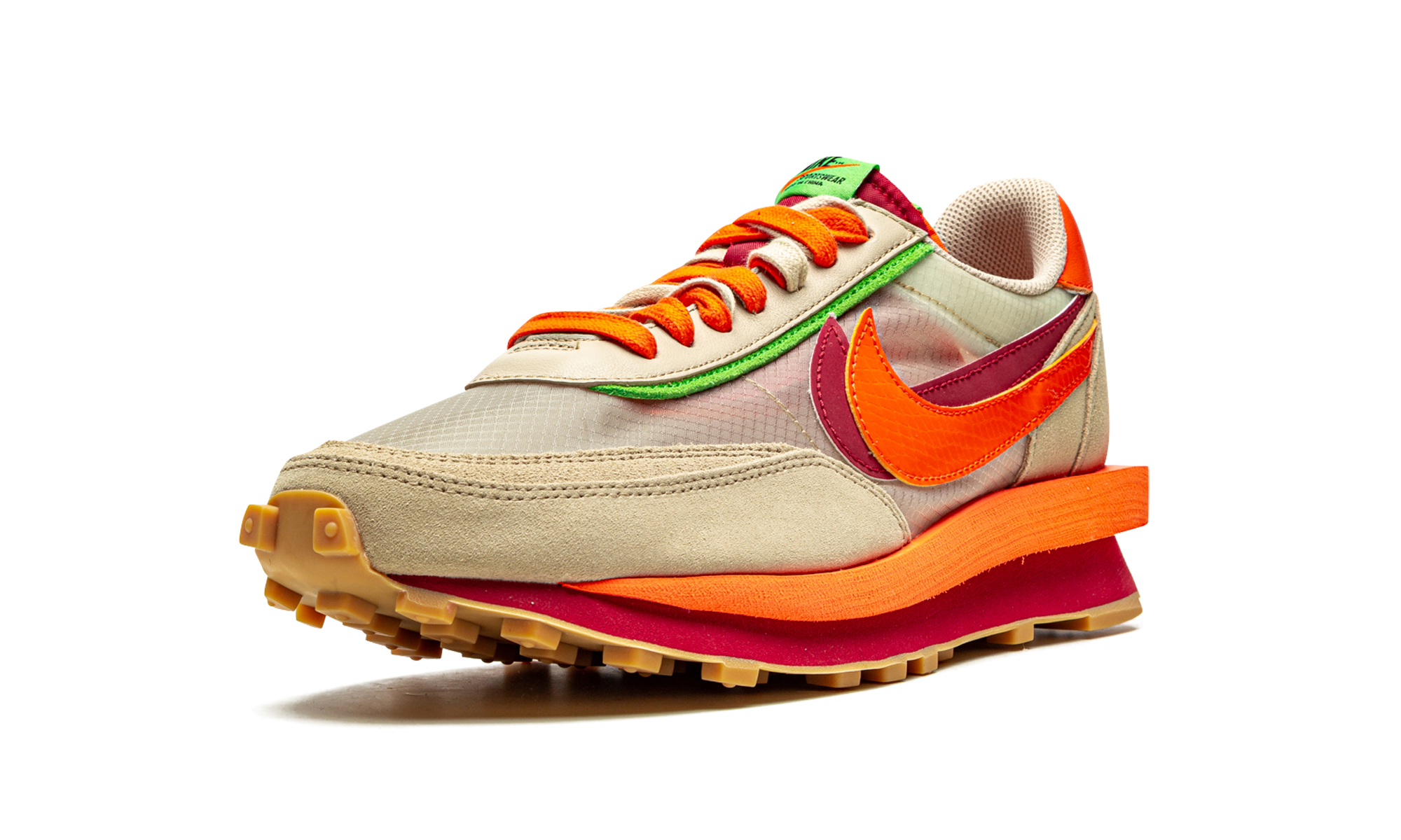 Ldwaffle "Sacai x clot - net orange blaze" DH1347 100