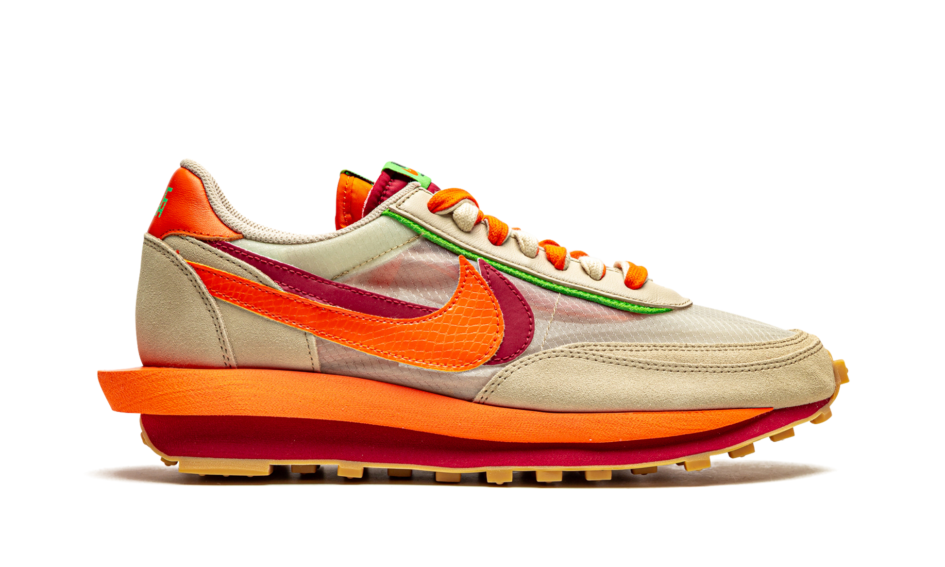 Ldwaffle "Sacai x clot - net orange blaze" DH1347 100