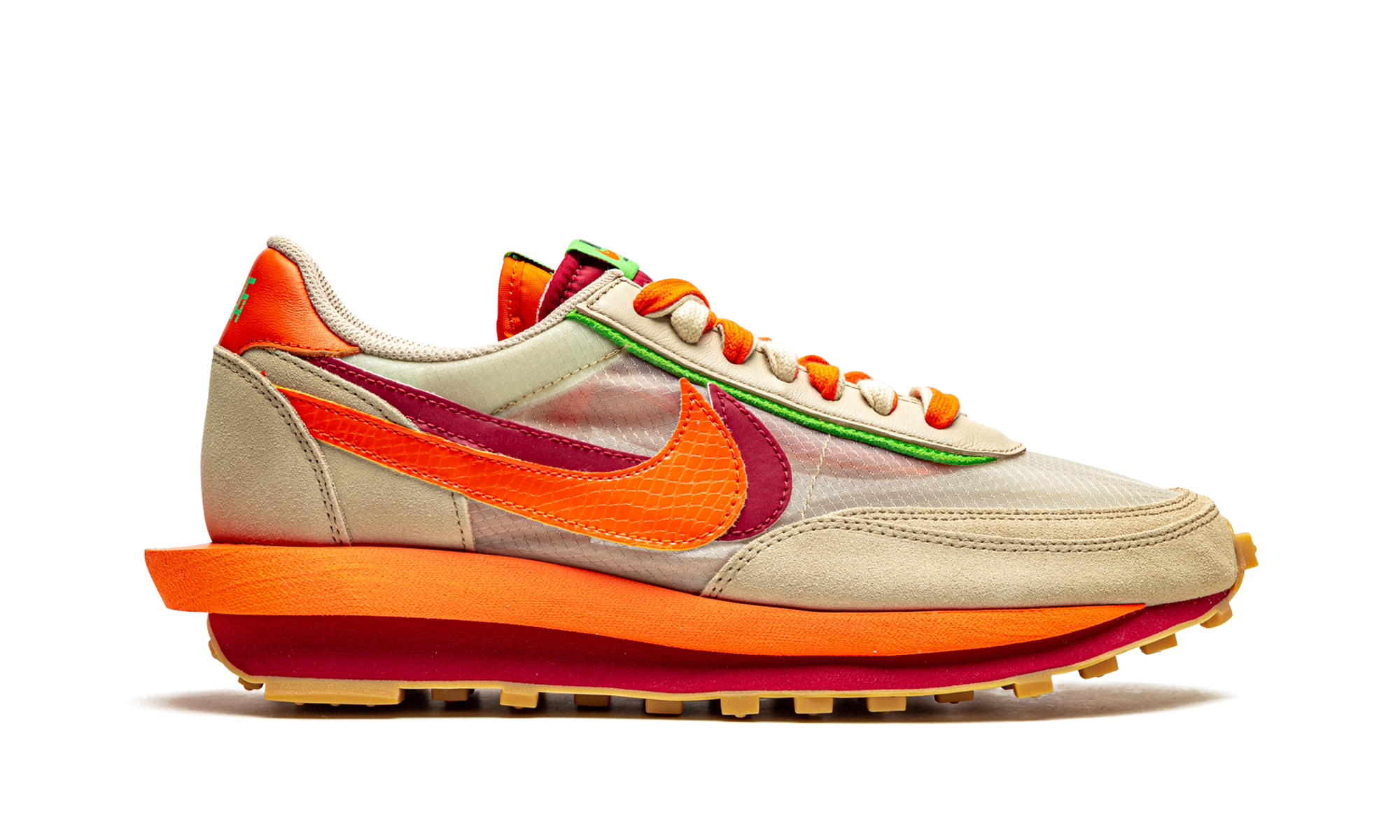 Ldwaffle "Sacai x clot - net orange blaze" DH1347 100