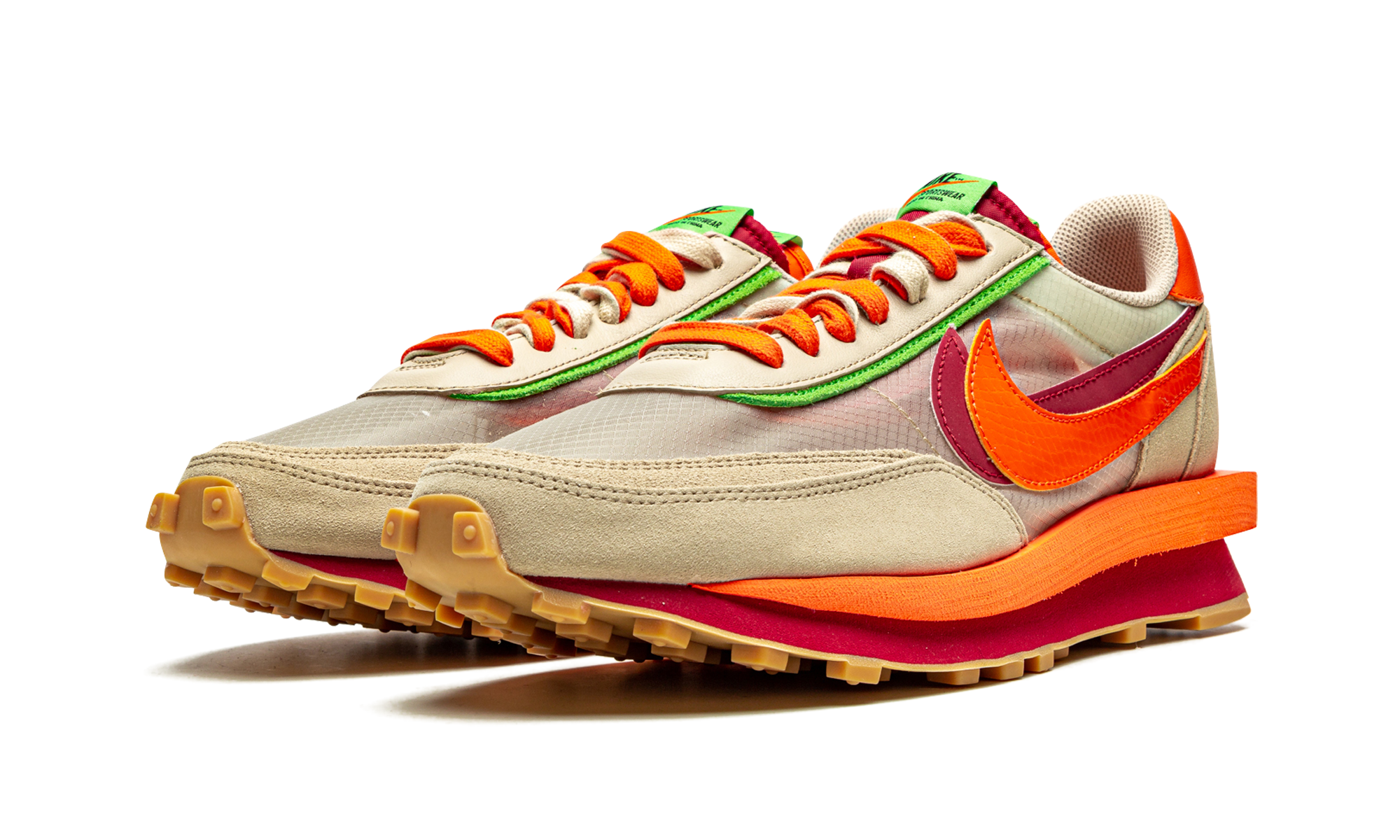 Ldwaffle "Sacai x clot - net orange blaze" DH1347 100