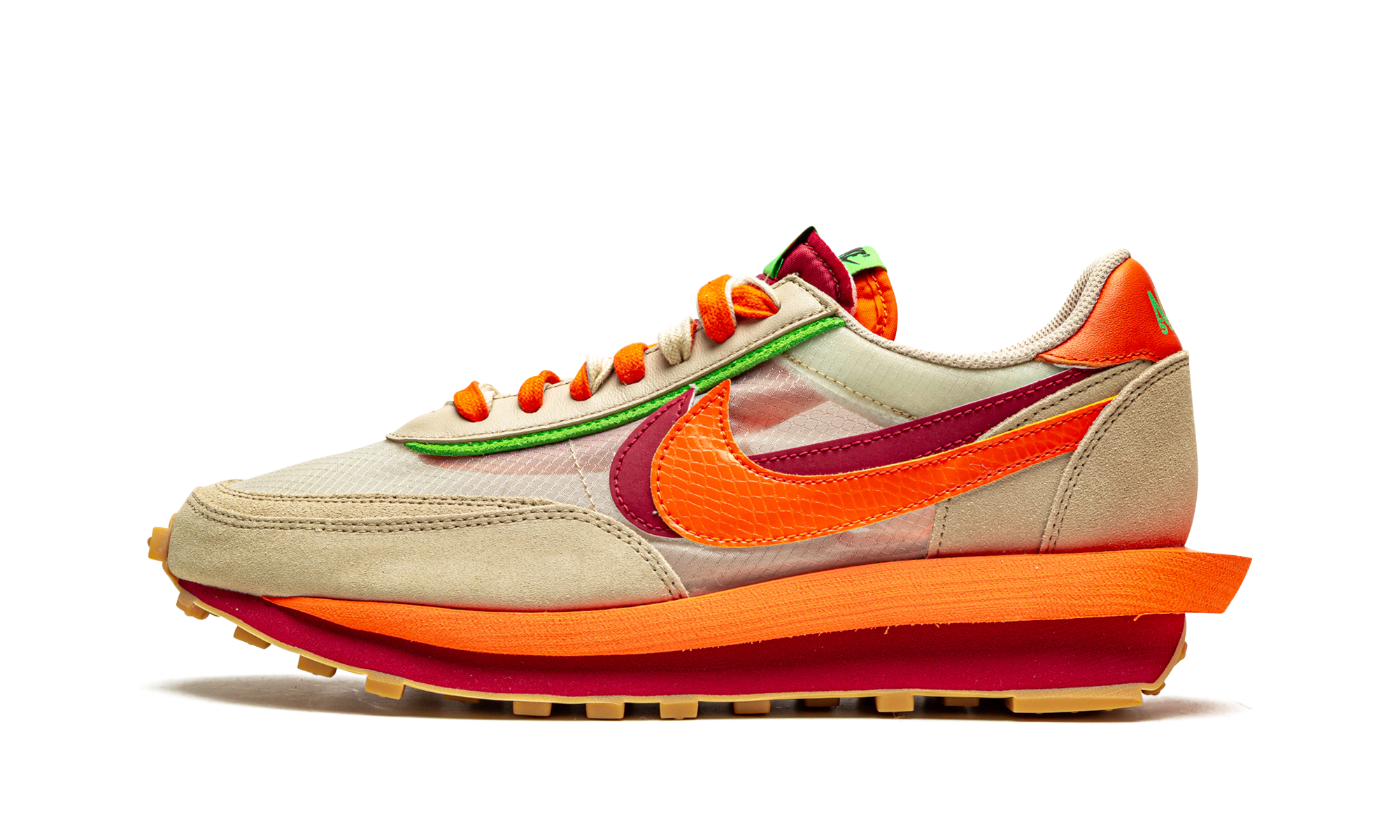 Ldwaffle "Sacai x clot - net orange blaze" DH1347 100