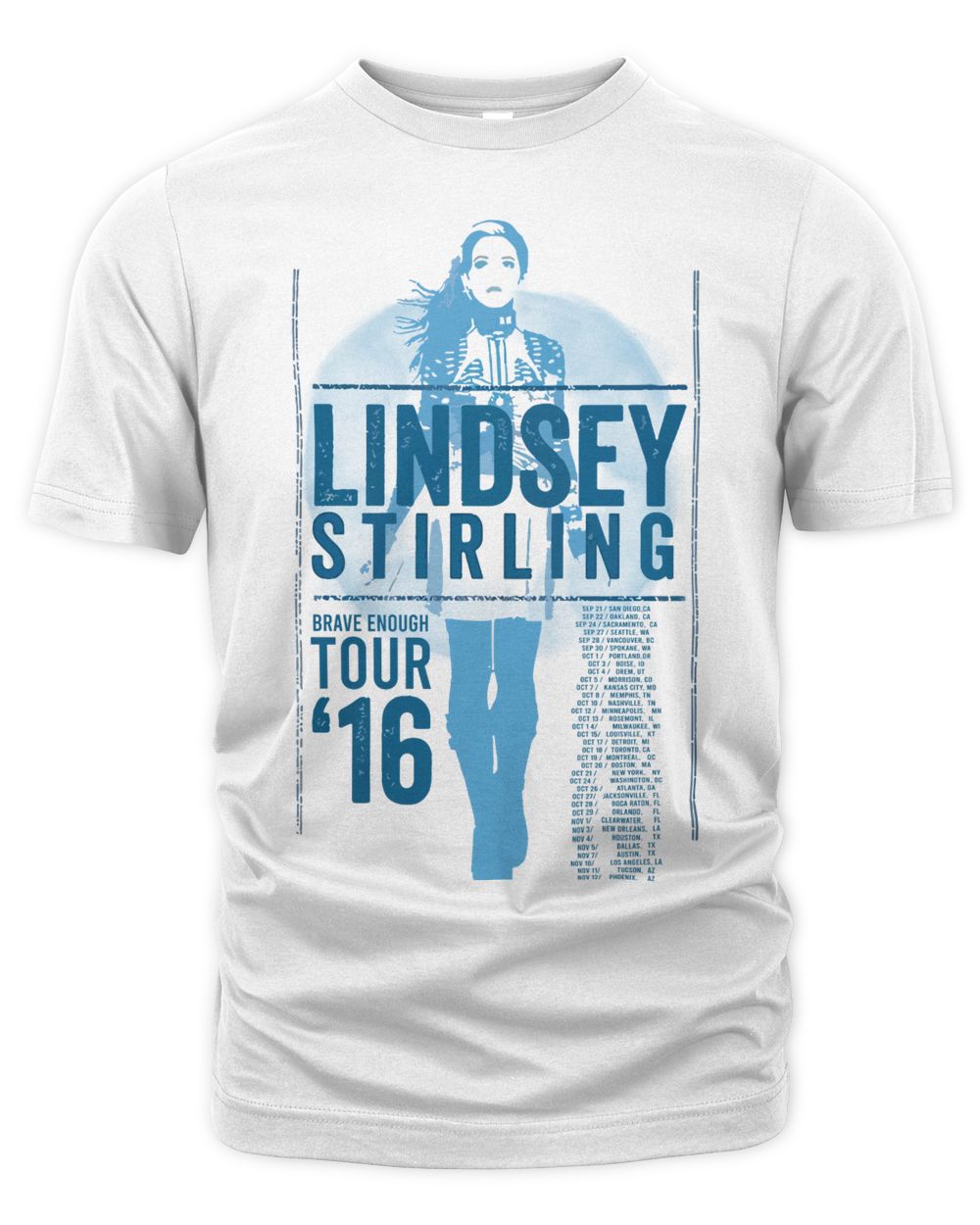 Lindsey Stirling Merch Rave Enough 2016 Tour Shirt
