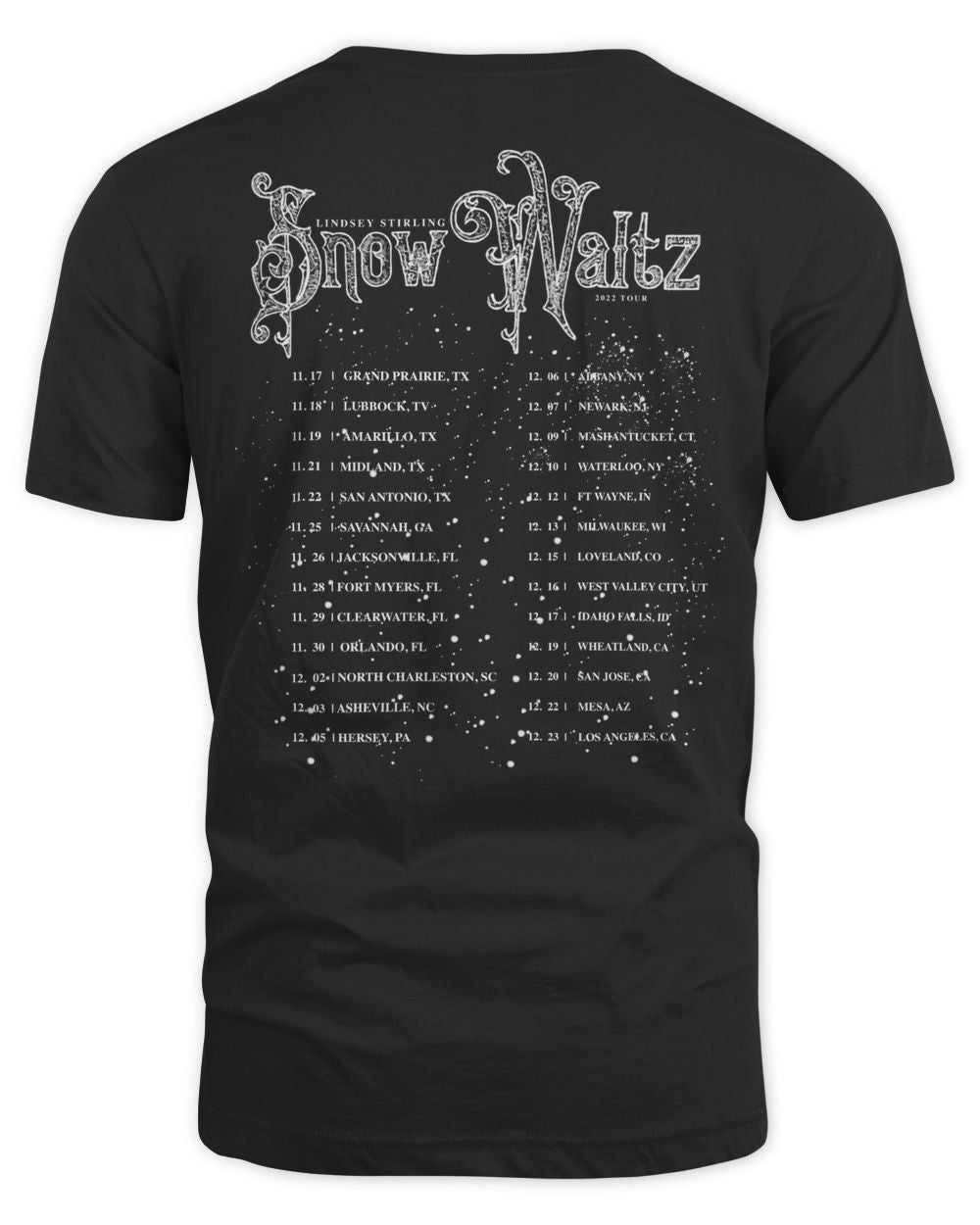Lindsey Stirling Merch Snow Waltz Tour Shirt