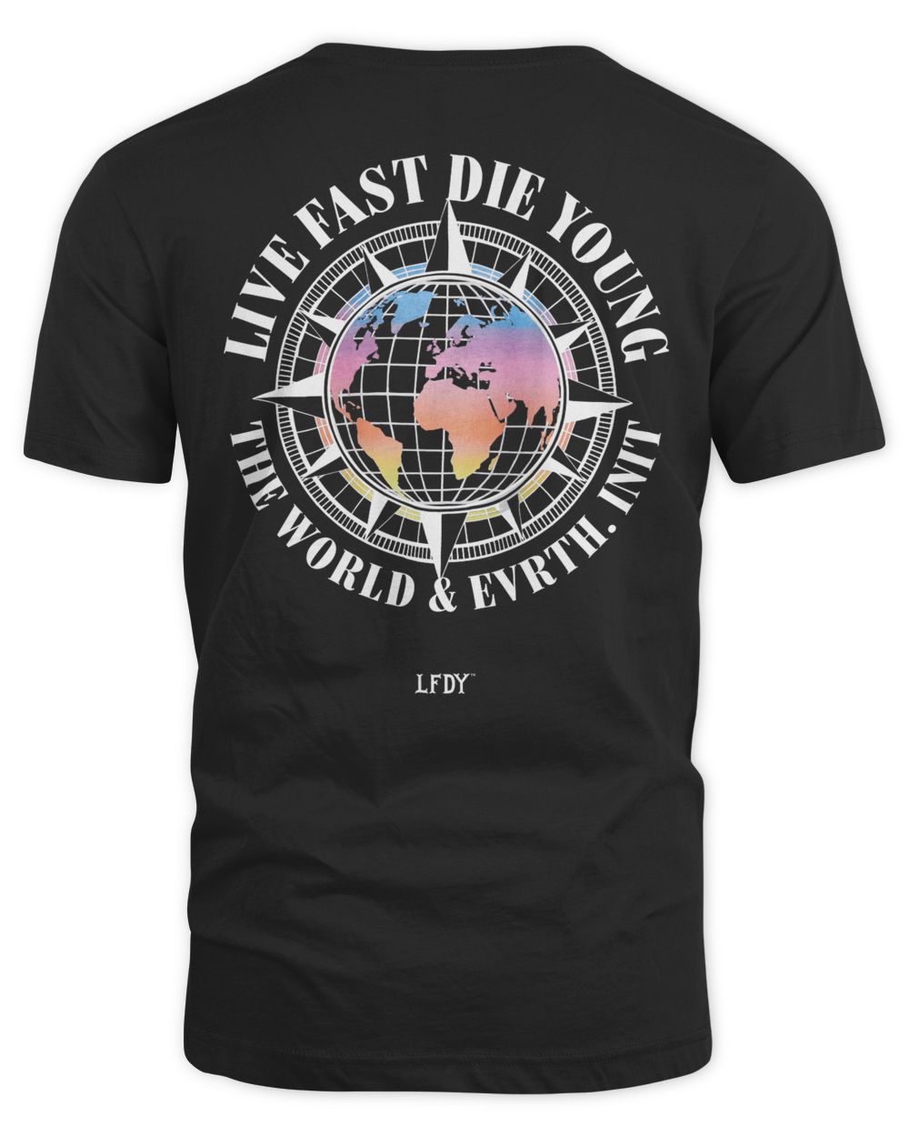 Live Fast Die Young Clothing Live Fast Globe Shirt