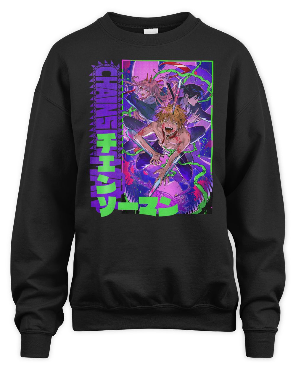 Man Chainsaw Anime Graphic Shirt
