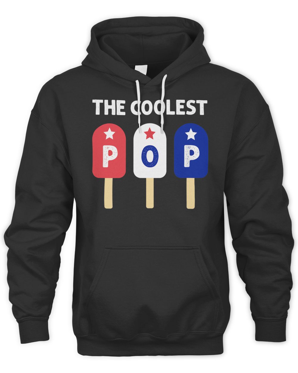 Mens The Coolest Pop Patriotic Red White Blue Popsicle Dad Men Shirt