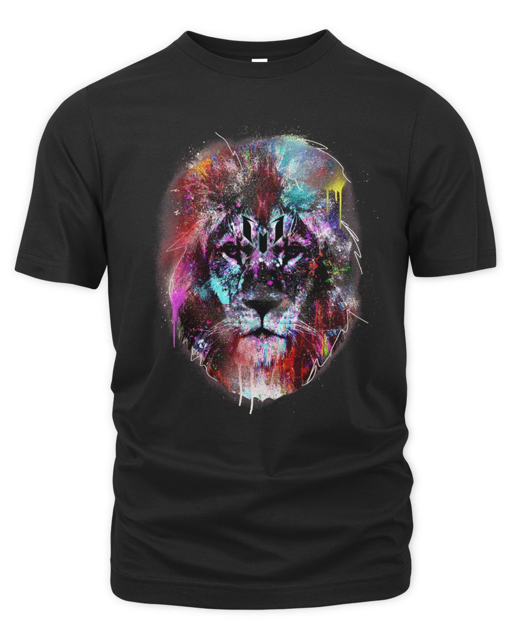 Messi Merch Colorful Lion Head Logo Shirt