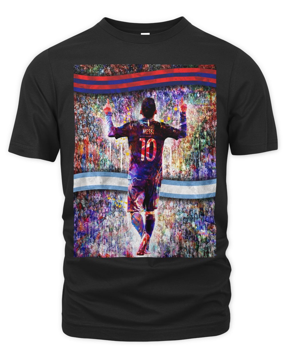 Messi Merch Silhouette Crowd Graphic Shirt