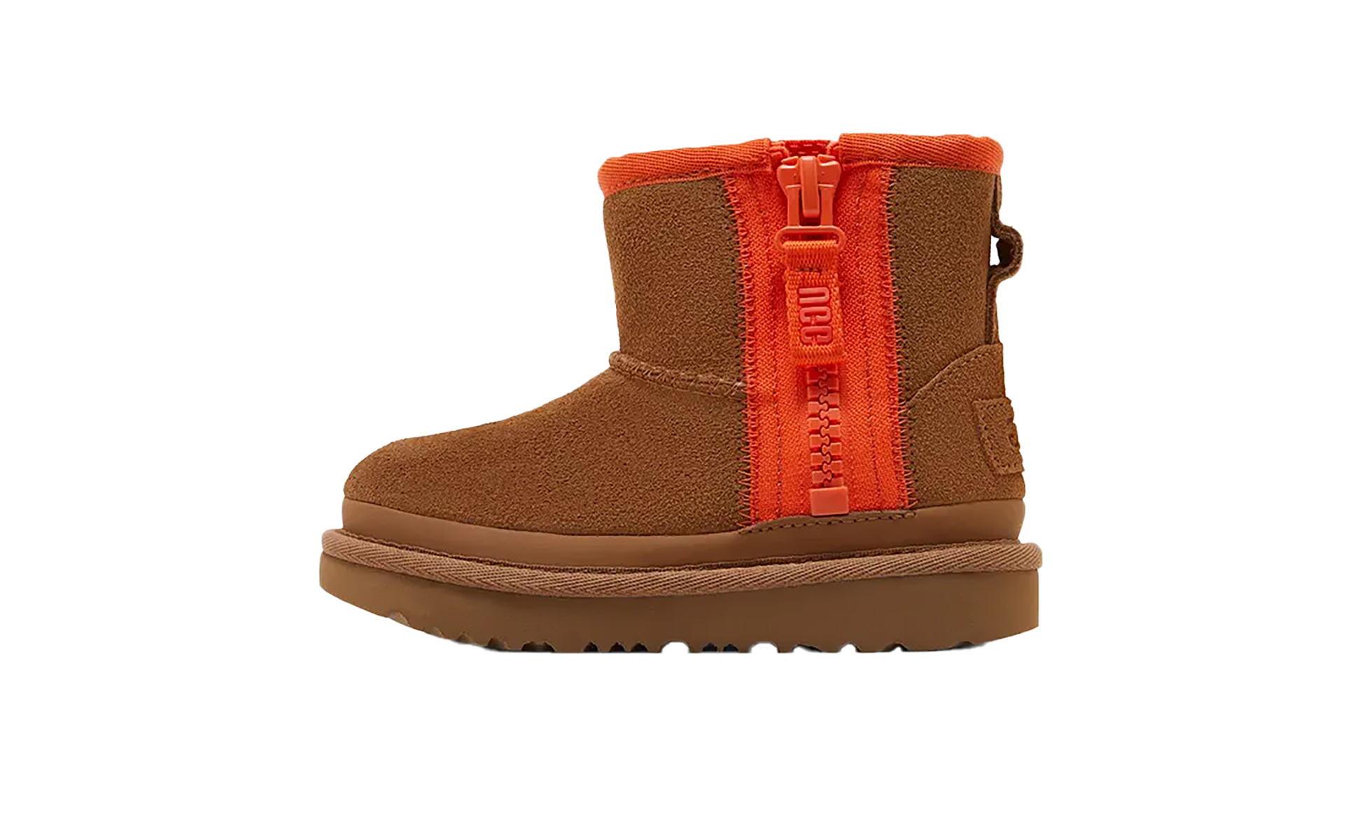 Mini Zipper Tape Logo Boot Td "Chestnut"