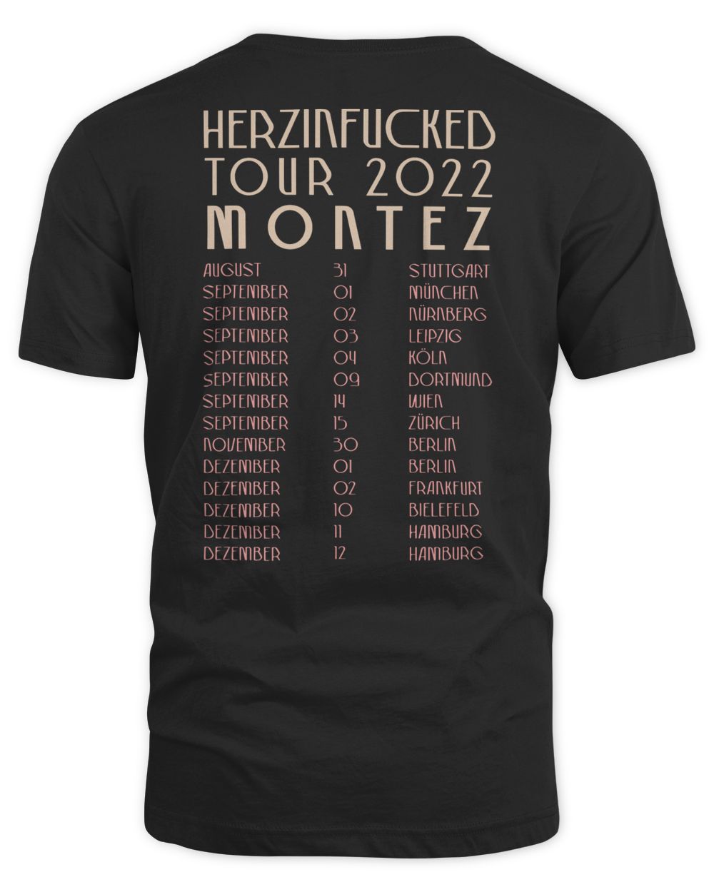Montez Merch Herzinfucked Tour Shirt