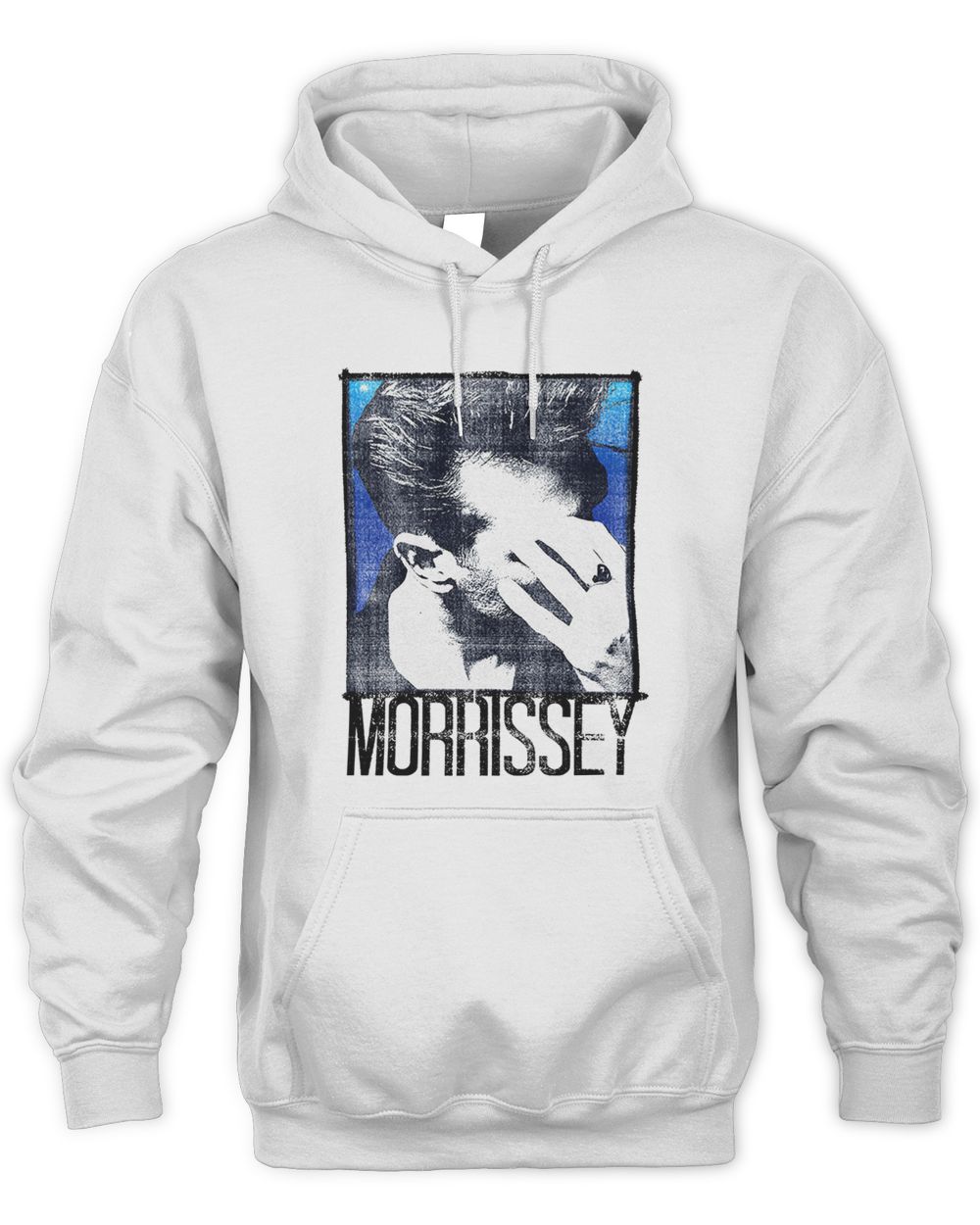 Morrissey Merch Blue Background Shirt
