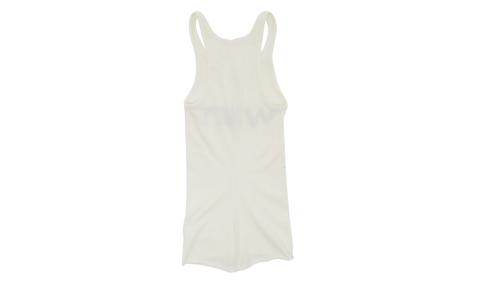 Mowalola Wet Tank Top "White"