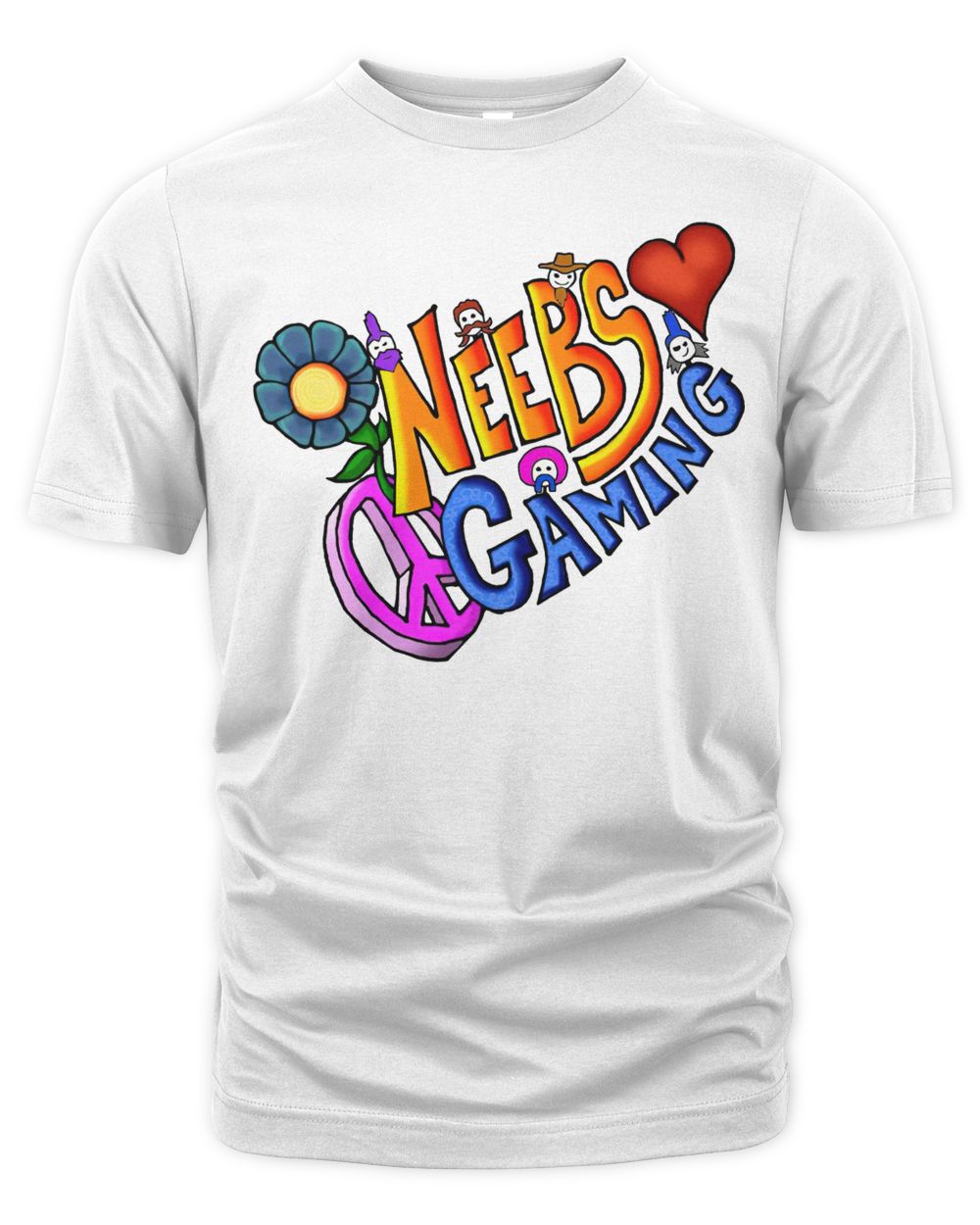 Neebs Gaming Merch Peace, Love, and Neebs Gaming Shirt