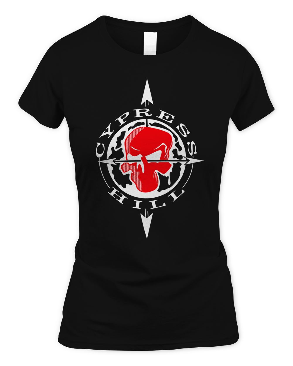 Night Shift Merch Cypress Hill Skull & Compass T-Shirt