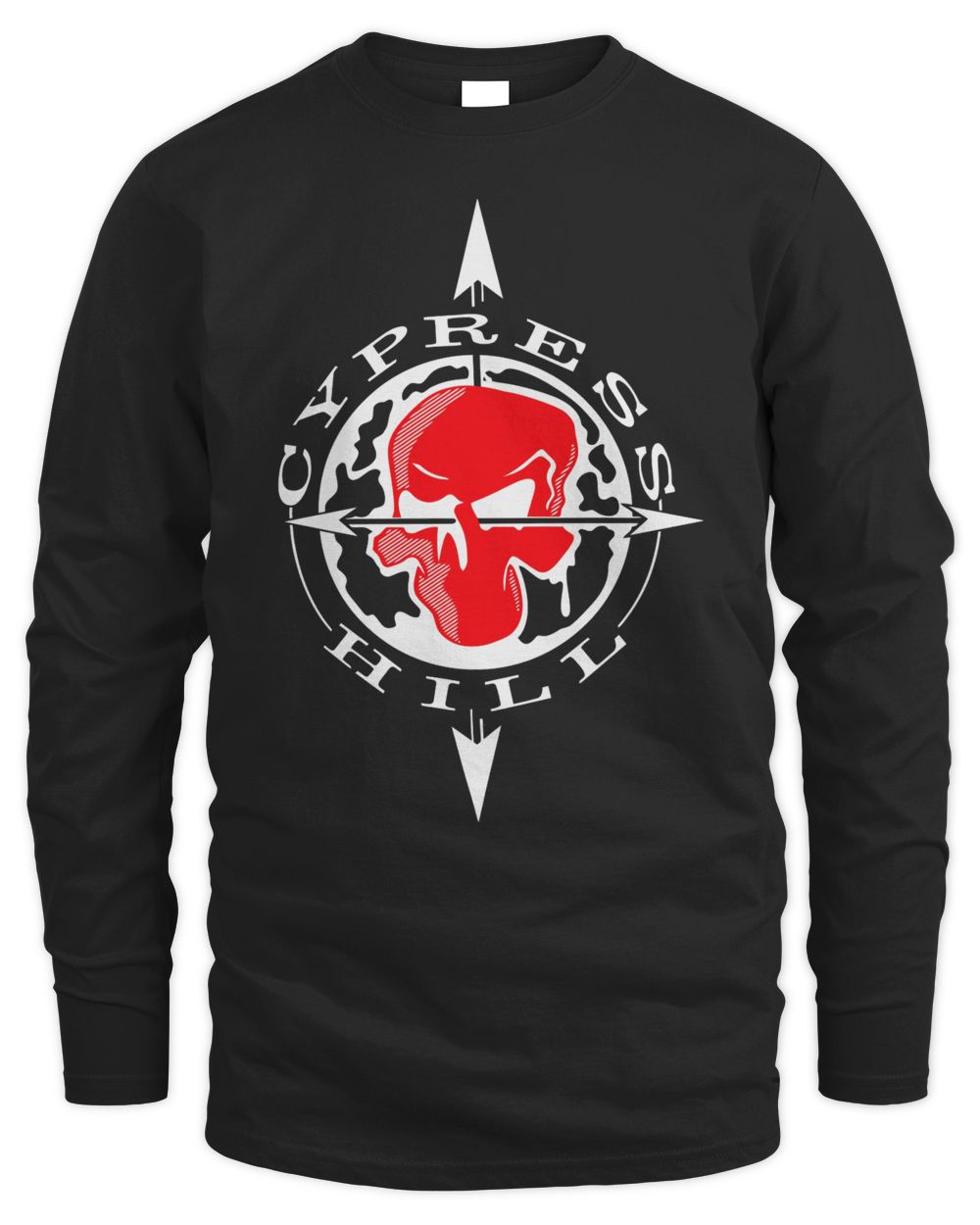 Night Shift Merch Cypress Hill Skull & Compass T-Shirt