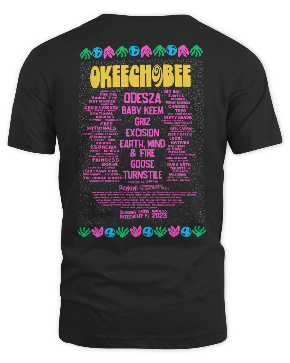 Okeechobee Merch Eye Lineup Shirt