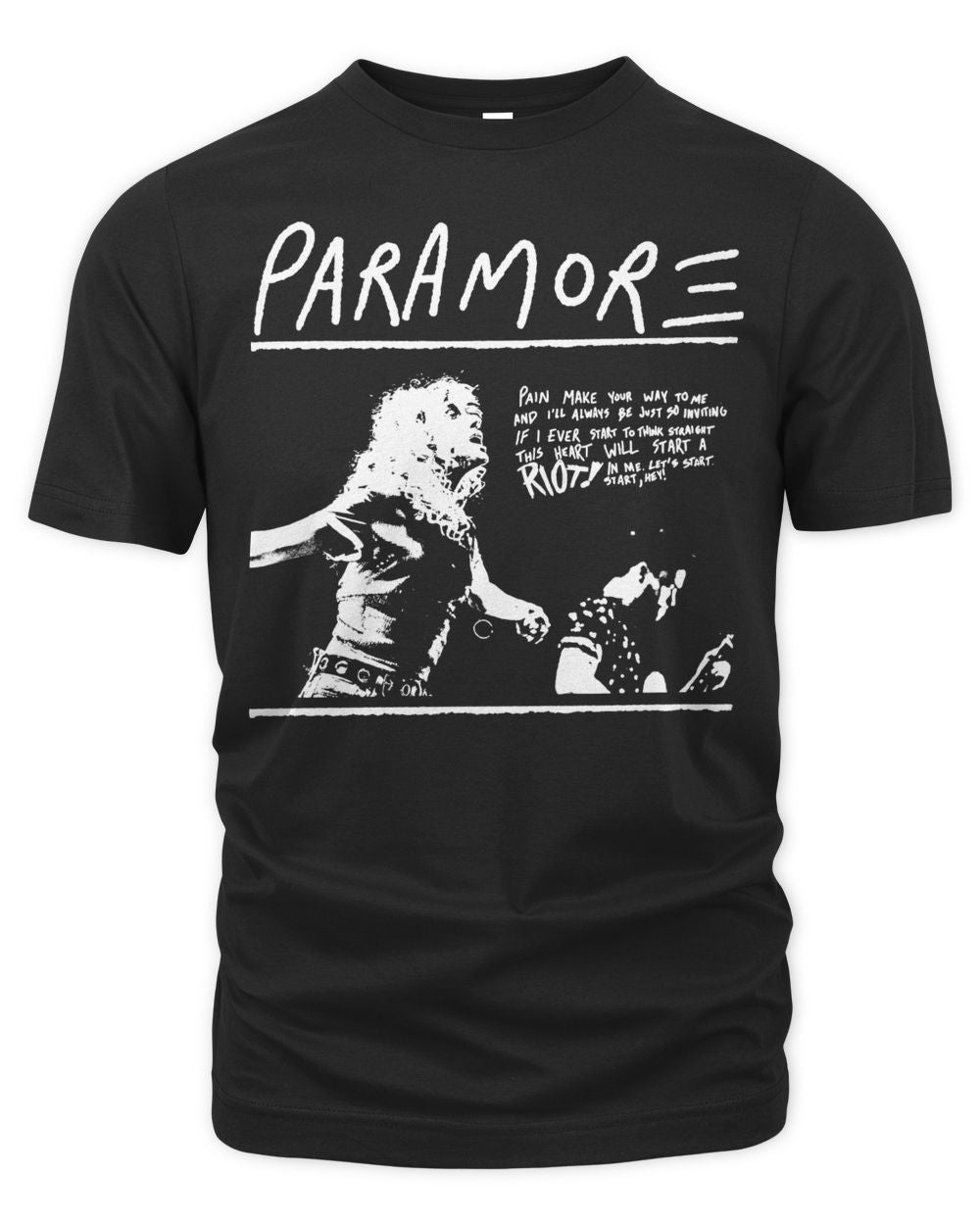 Paramore Merch Diy Punk Shirt