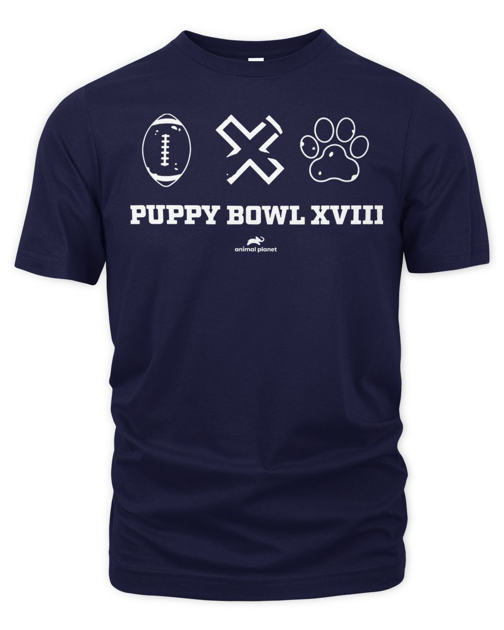 Puppy Bowl Merchandise Football X Paw Shirt