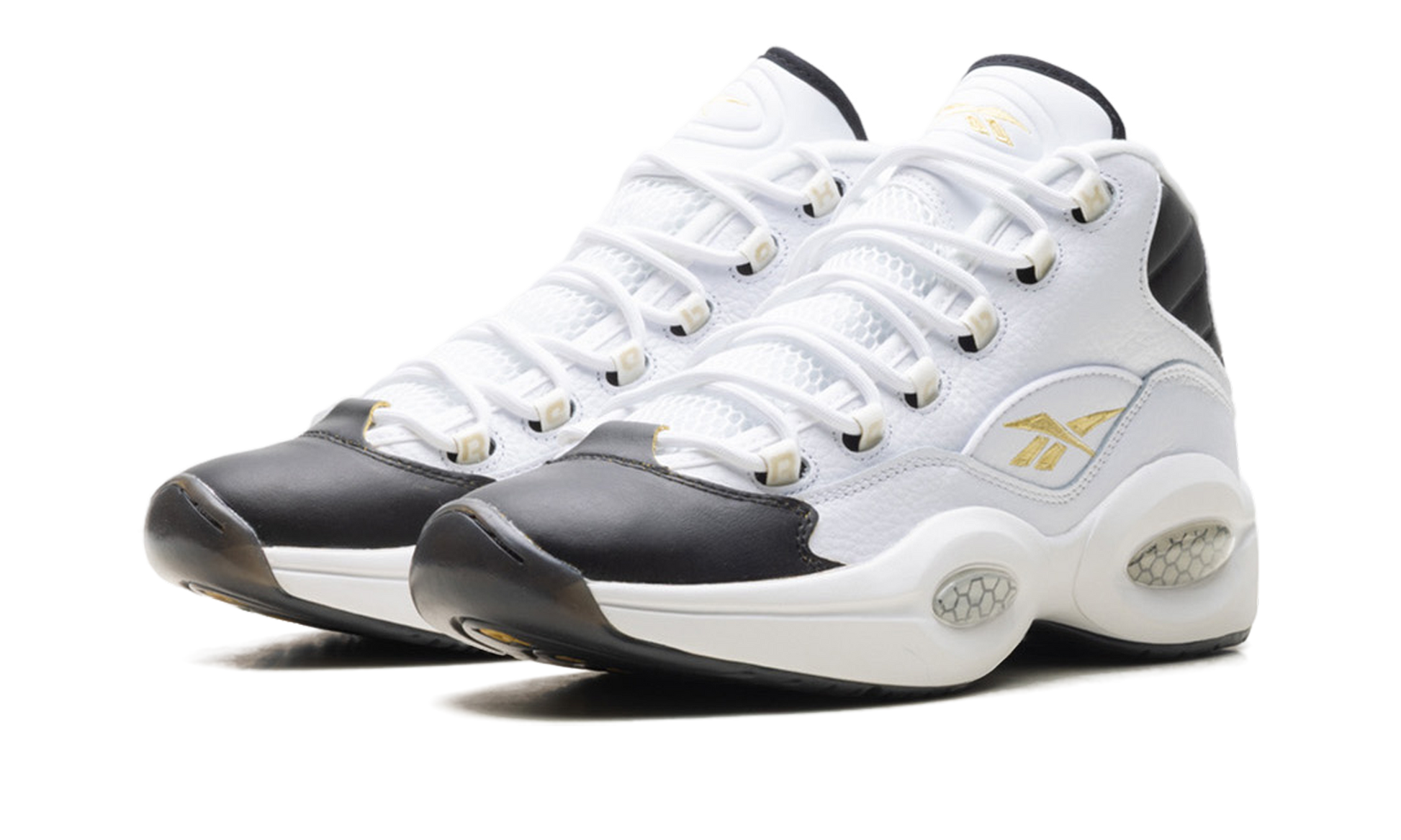 Question Mid "Toe" White/Black/Gold  EF7599