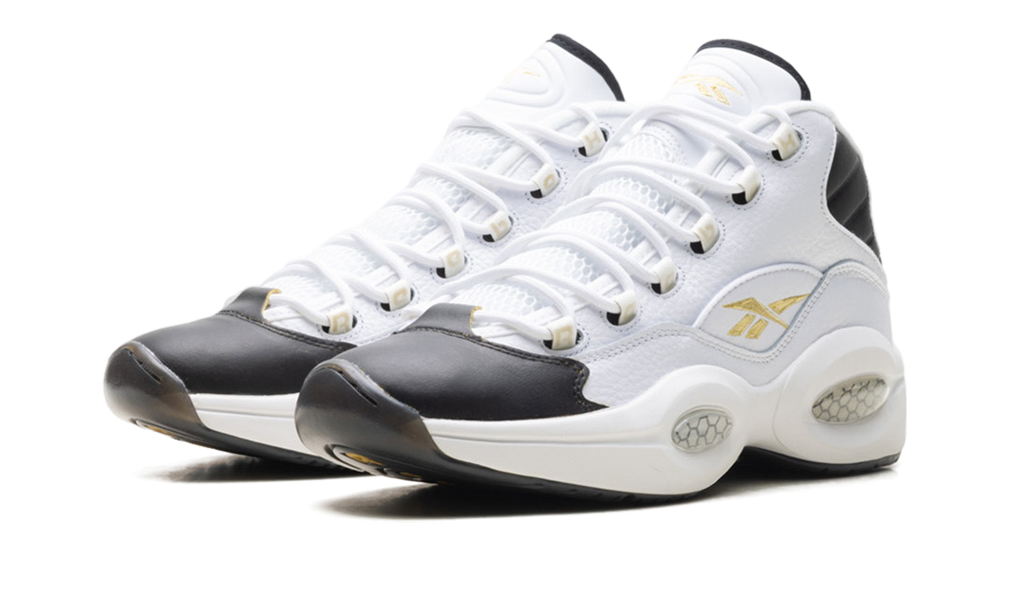 Question Mid "Toe" White/Black/Gold  EF7599