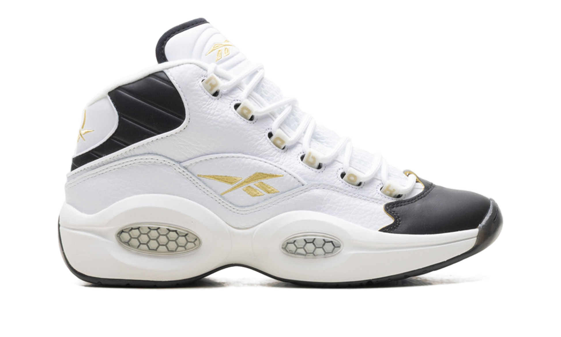 Question Mid "Toe" White/Black/Gold  EF7599