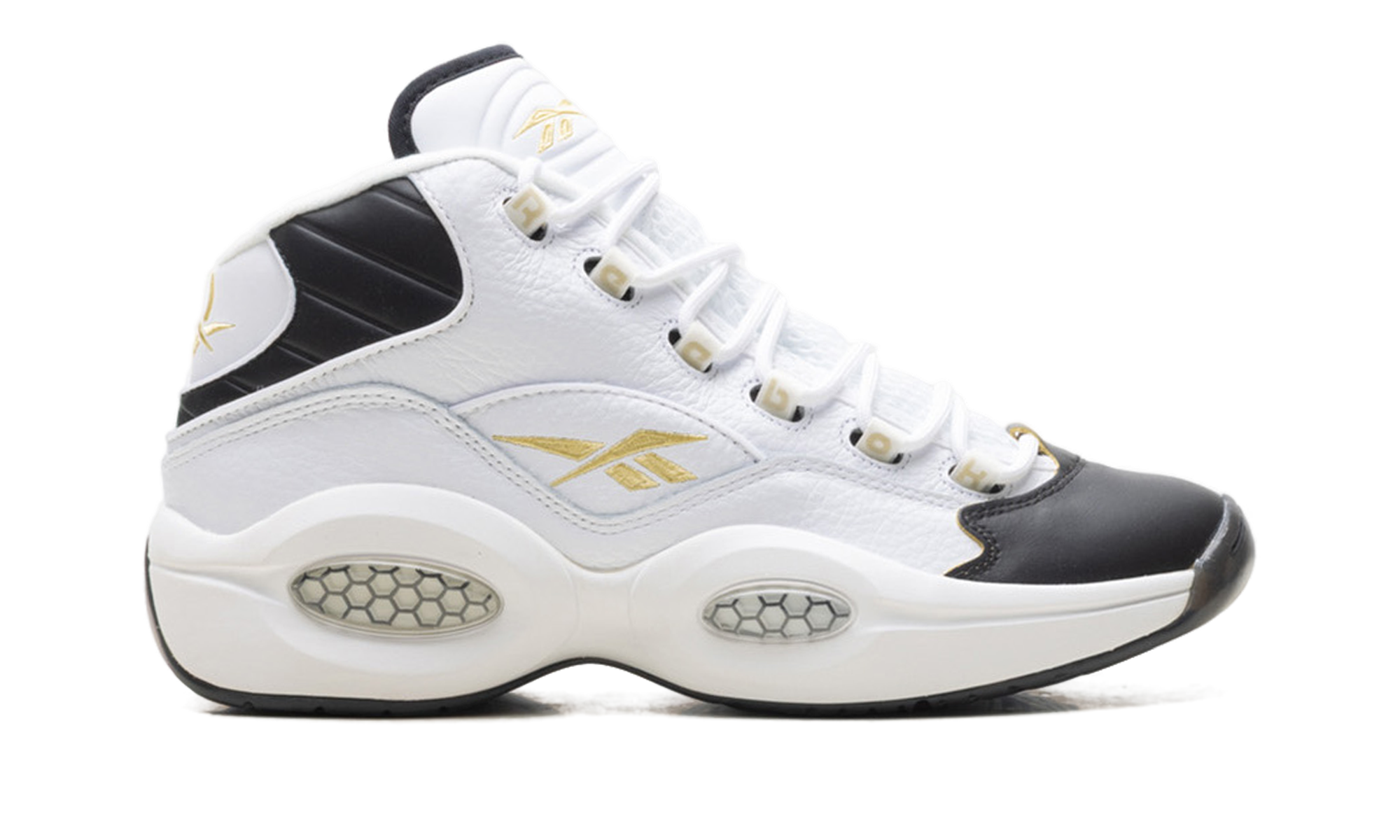Question Mid "Toe" White/Black/Gold  EF7599